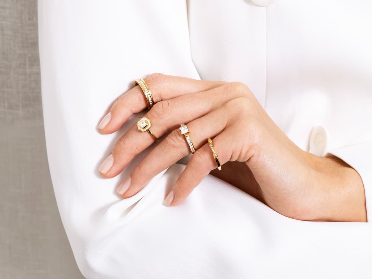 What does rings on different fingers symbolize?