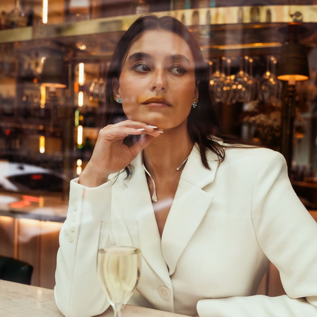 The Sea & I Ear Green Sapphire/Topaz