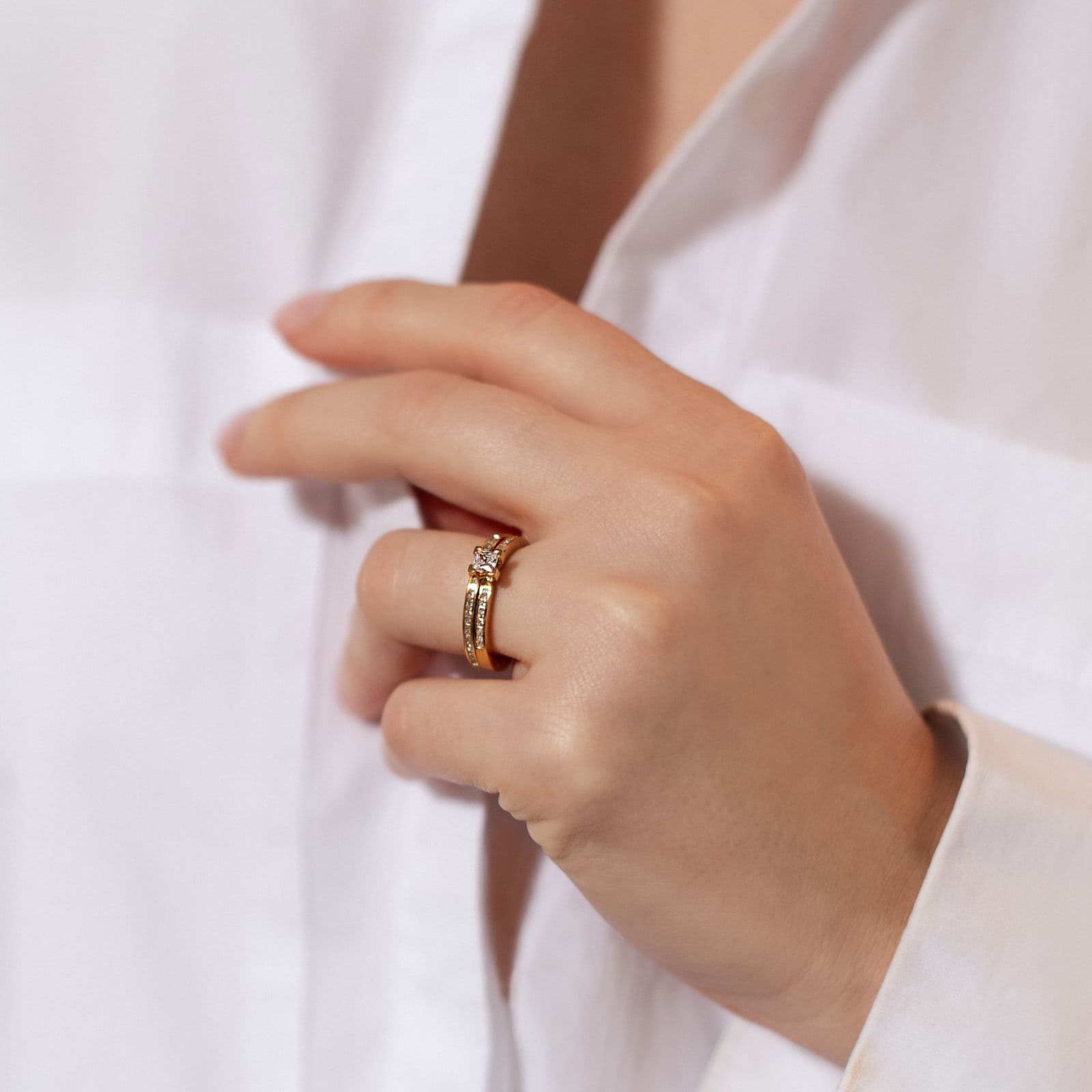 Side Side Star Ring - undefined 6 - Efva Attling