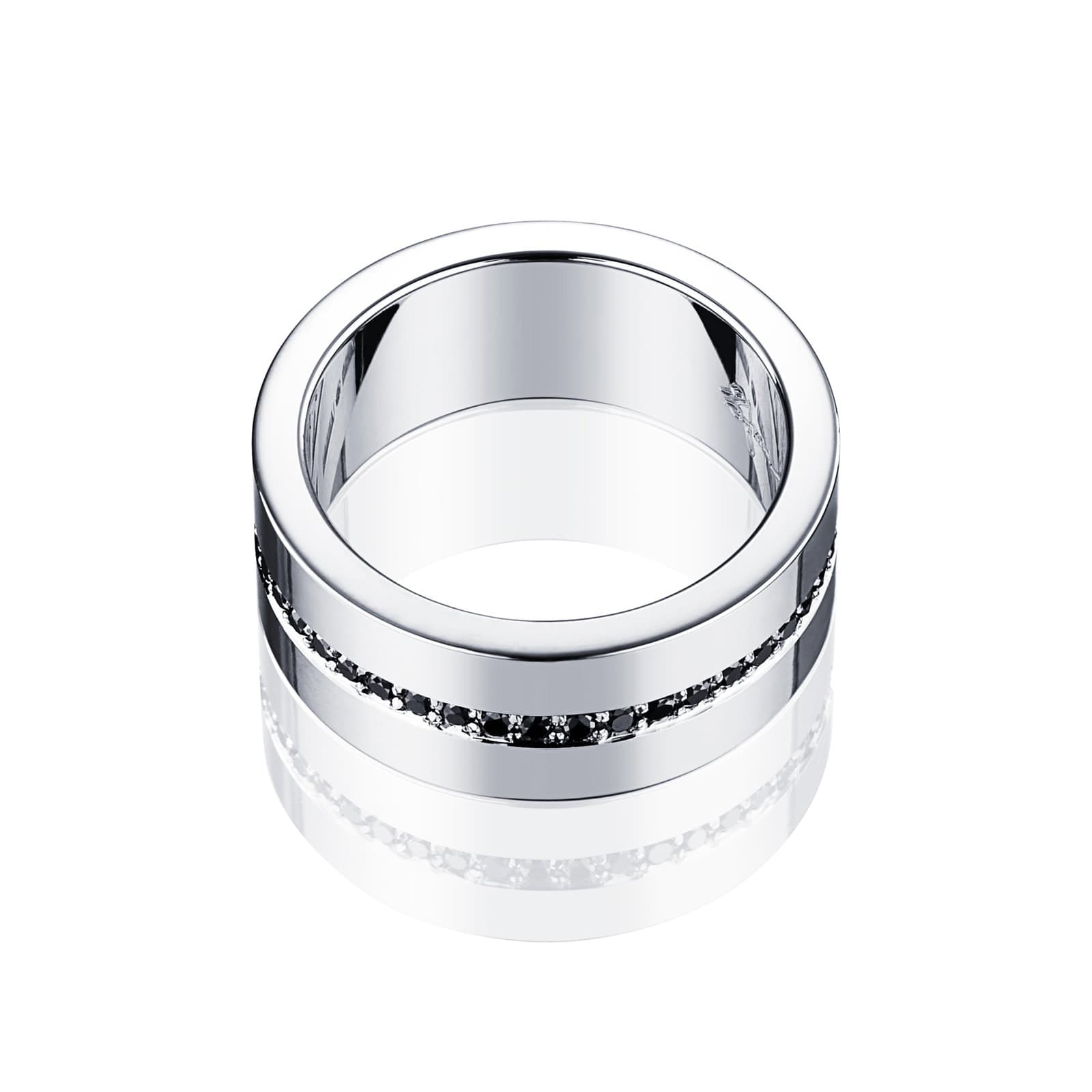 Wide Wide & Black Stars Ring - undefined 3 - Efva Attling