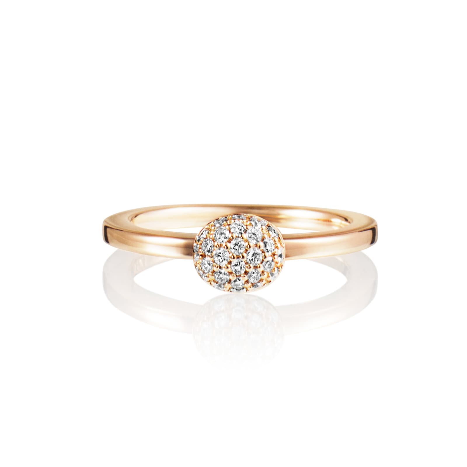 Love Love Bead Ring - Diamonds - undefined 1 - Efva Attling