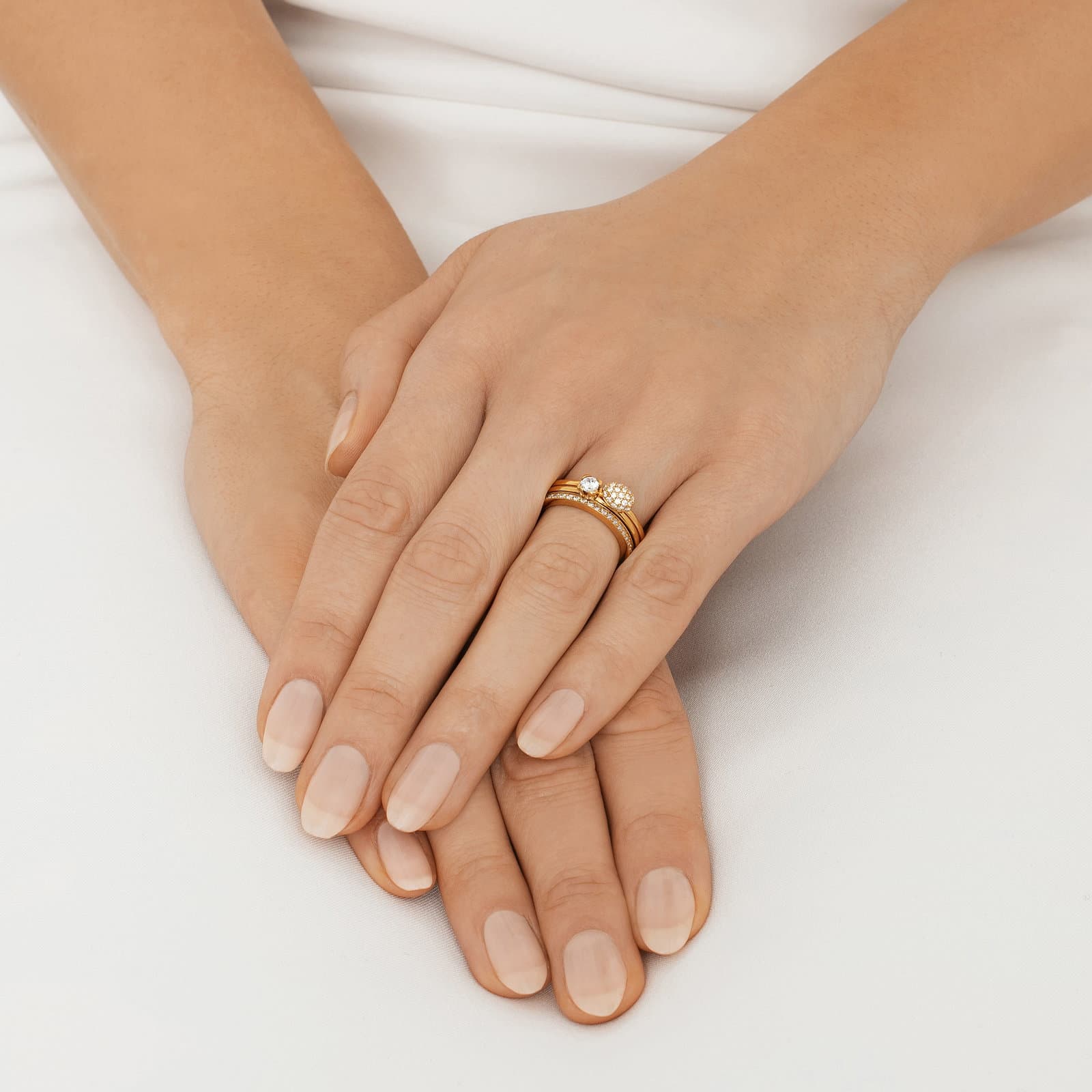 Love Love Bead Wedding Ring 0.19 ct - undefined 8 - Efva Attling