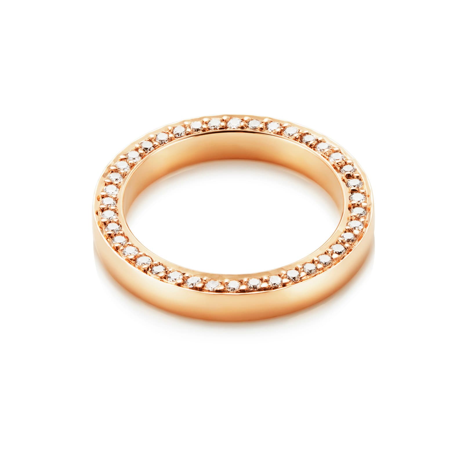 Half Half Round & Stars On Side Ring - undefined 3 - Efva Attling