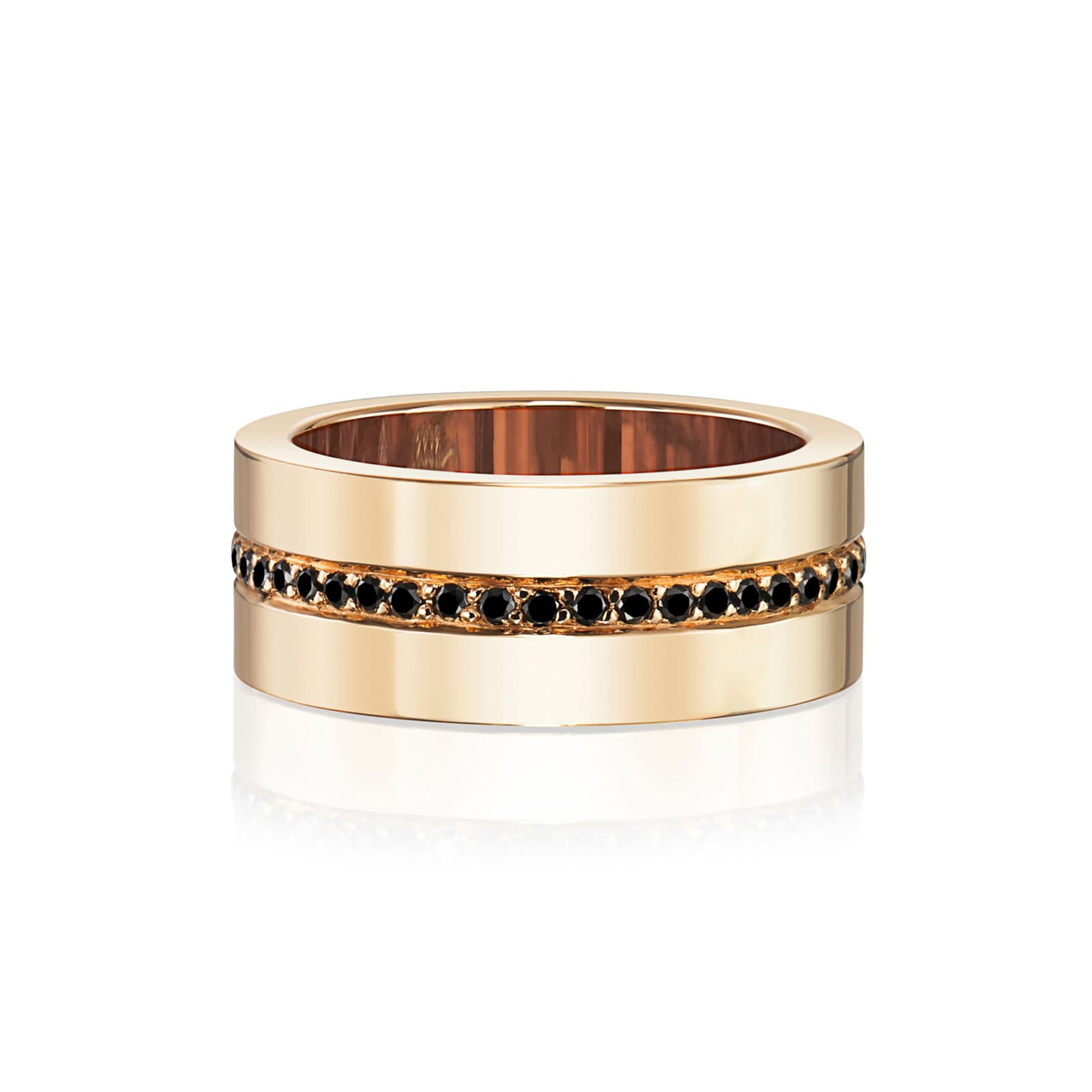 Wide Wide & Black Stars Ring - undefined 4 - Efva Attling
