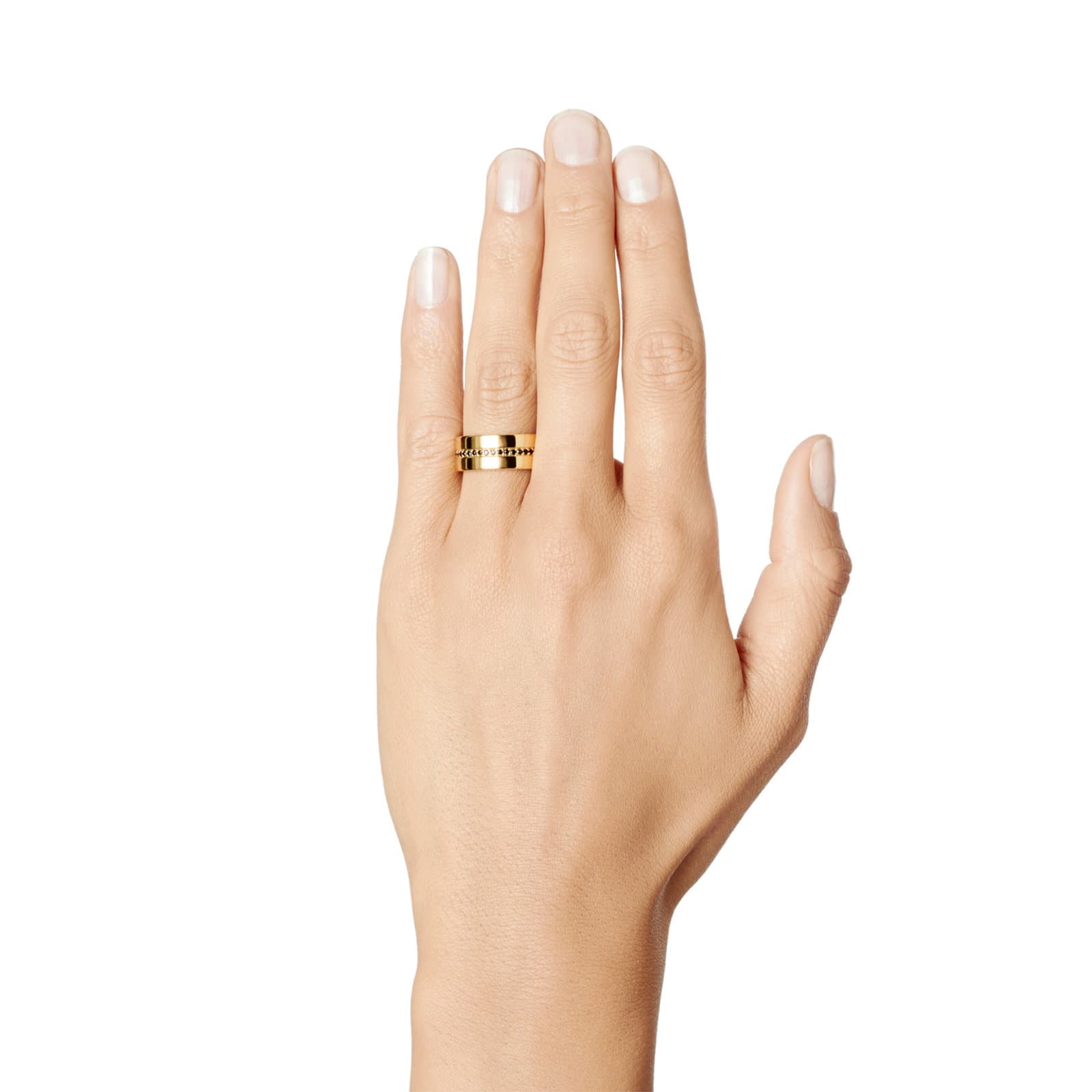 Wide Wide & Black Stars Ring - undefined 5 - Efva Attling