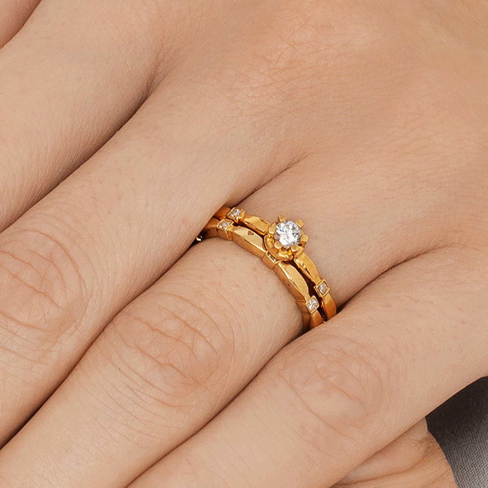 Forget Forget Me Not Star Ring 0.19 ct - undefined 5 - Efva Attling