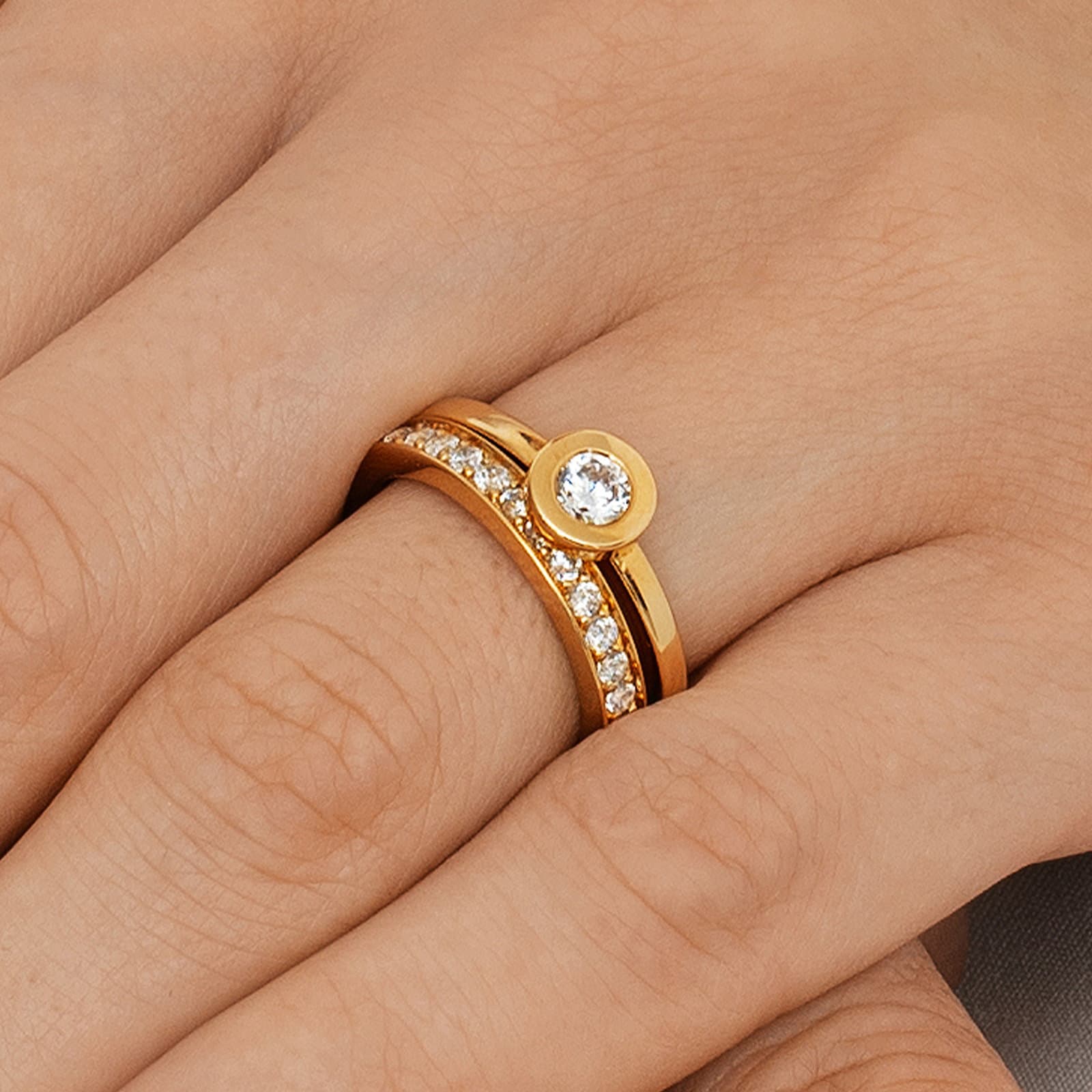 The The Wedding Thin Ring 0.40 ct - undefined 5 - Efva Attling