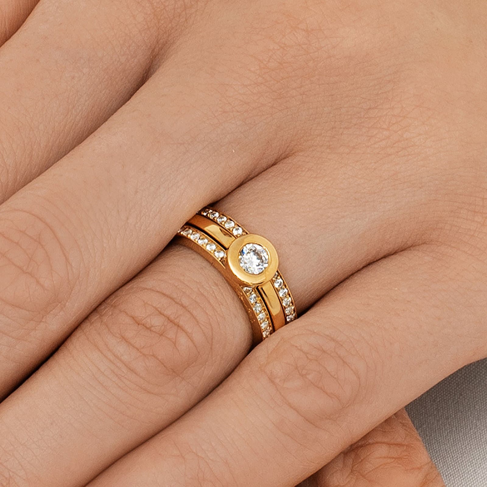 The The Wedding Thin Ring 0.40 ct - undefined 7 - Efva Attling