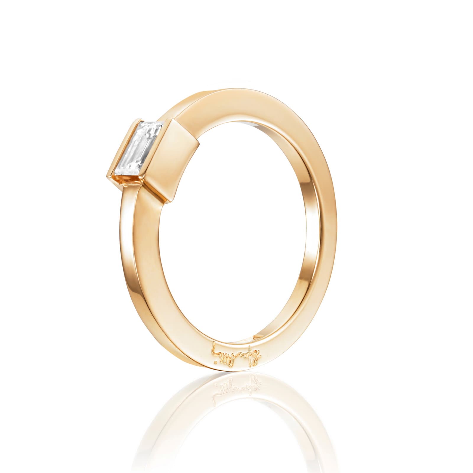 Deco Deco Wedding Ring 0.36 ct - undefined 3 - Efva Attling