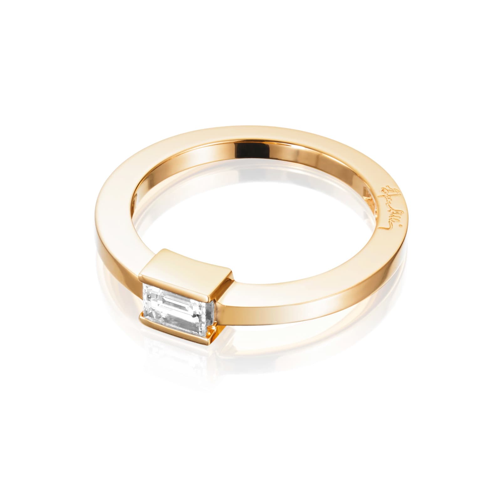 Deco Deco Wedding Ring 0.36 ct - undefined 4 - Efva Attling