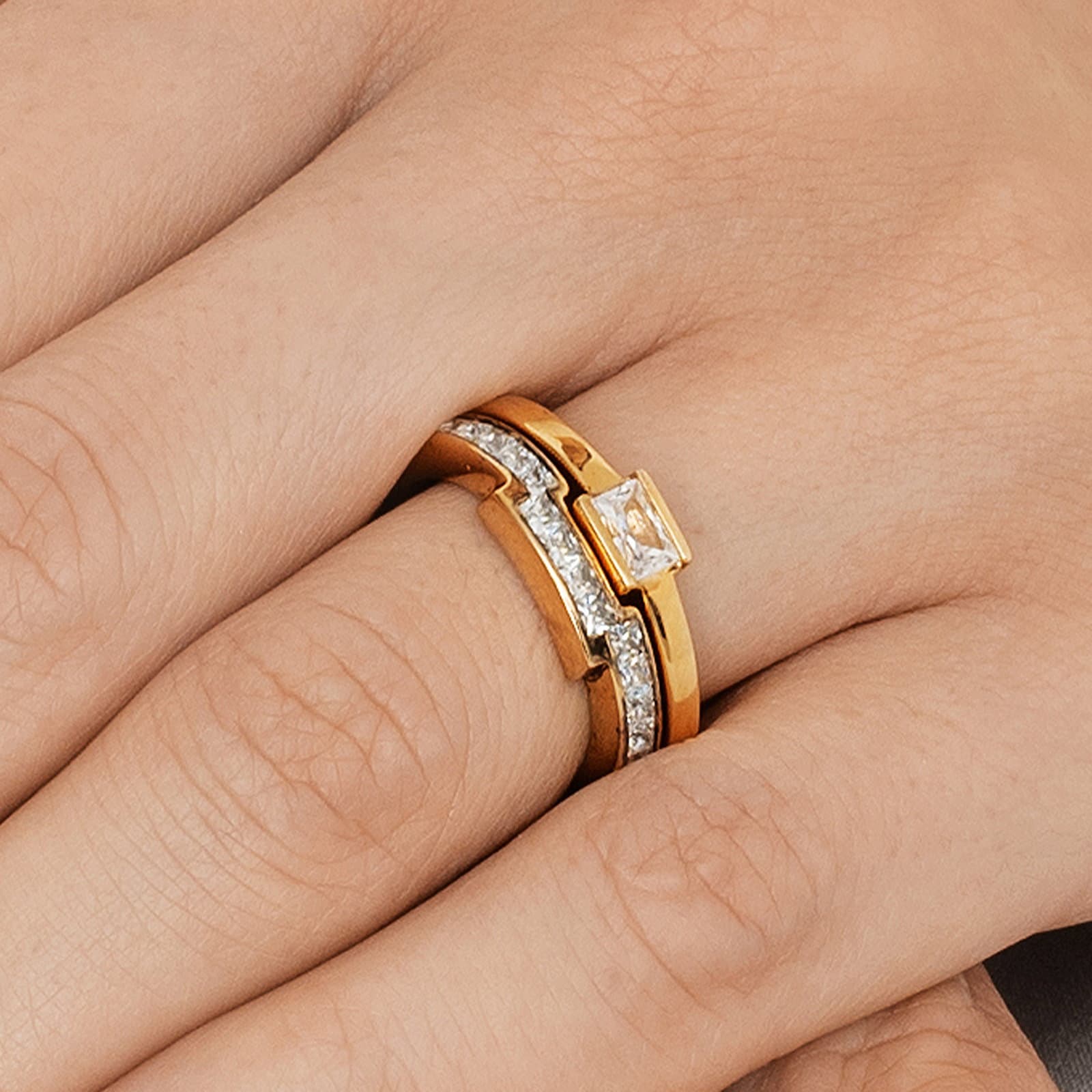 Deco Deco Wedding Ring 0.36 ct - undefined 5 - Efva Attling