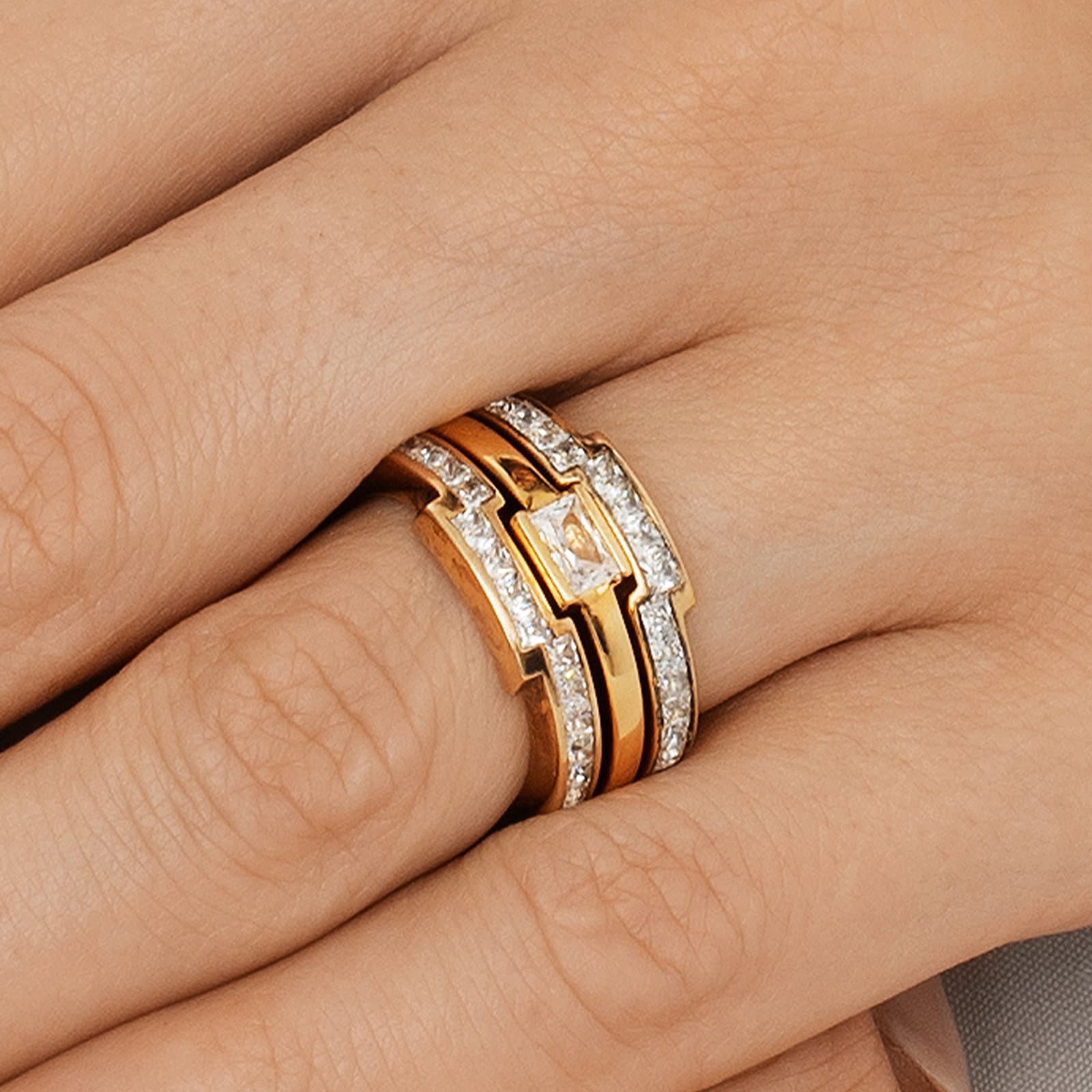 Deco Deco Wedding Ring 0.36 ct - undefined 7 - Efva Attling