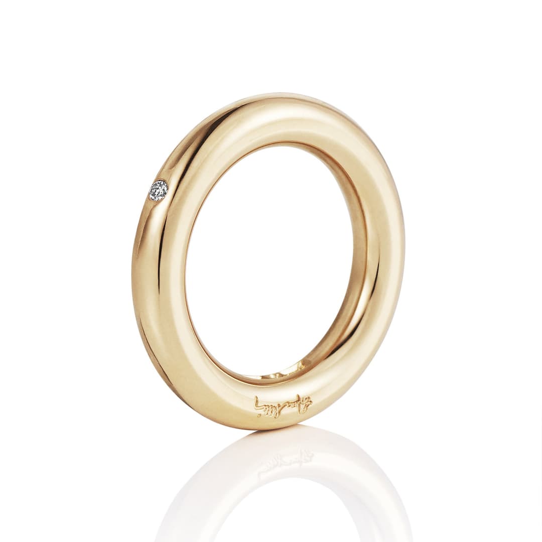 One Love & Stars Ring 0.03 ct
