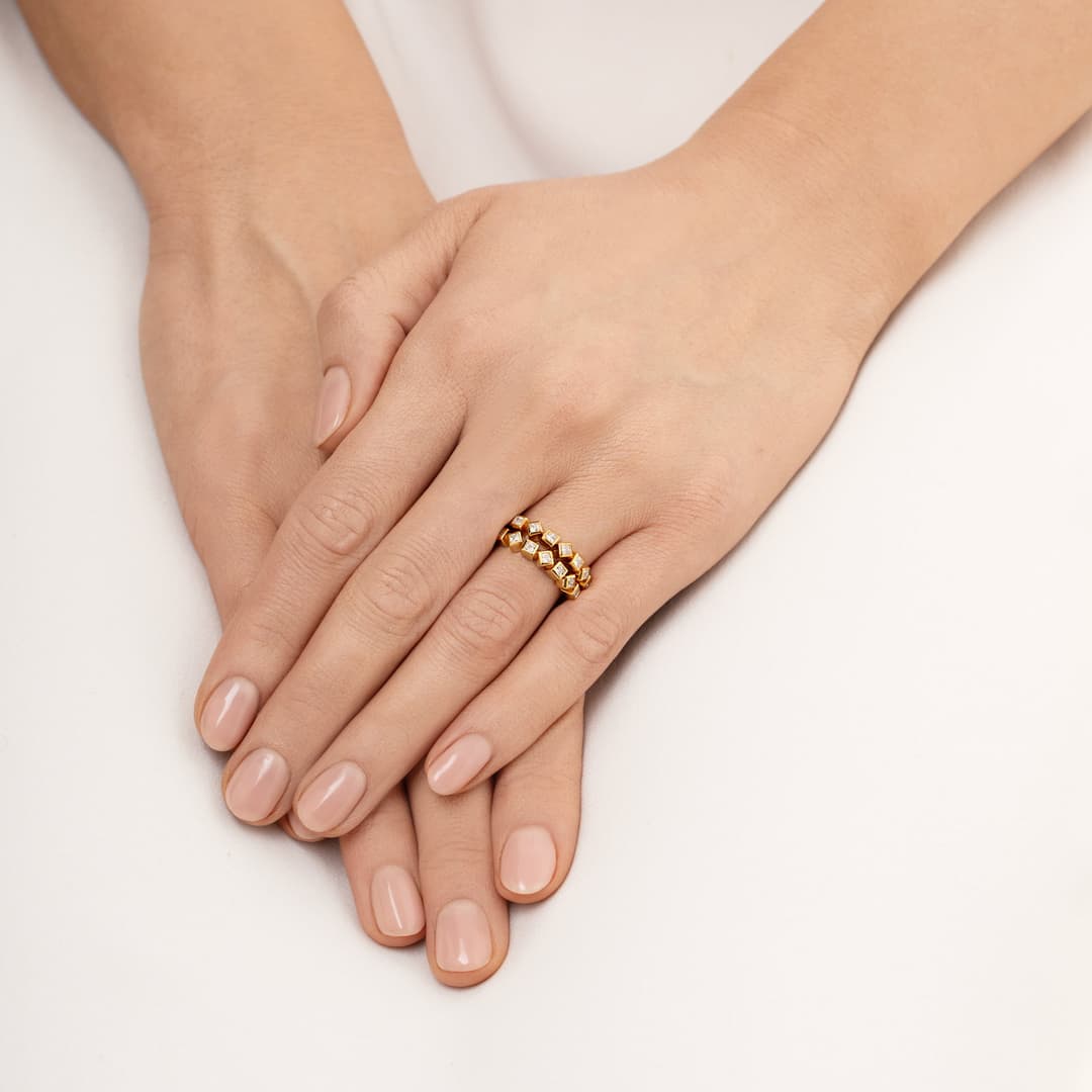 Love Dice & Stars Ring