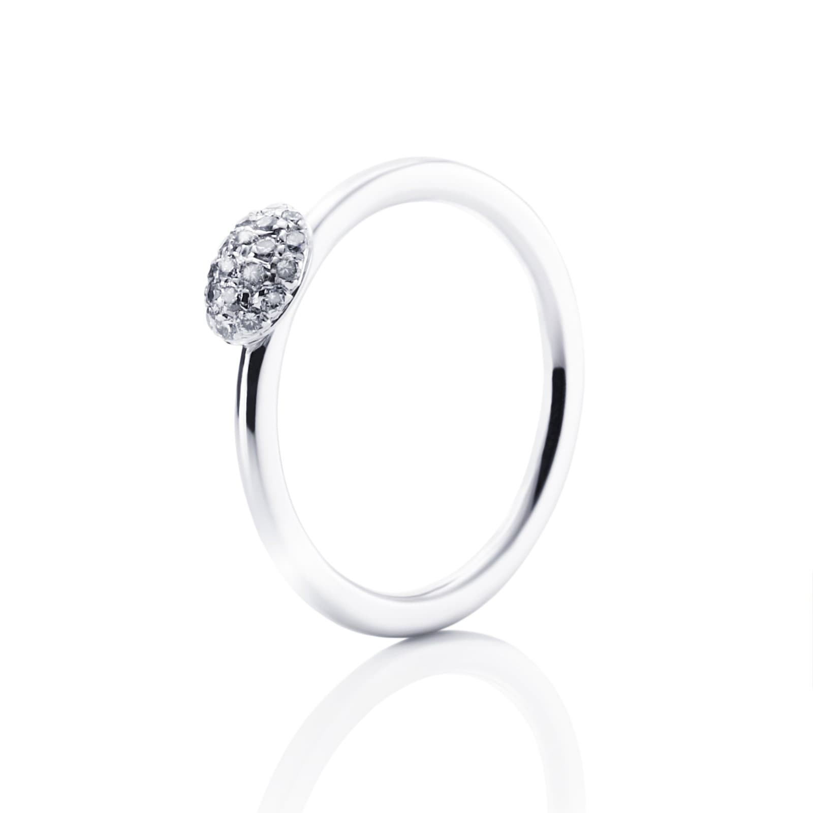 Love Love Bead Ring - Diamonds - undefined 1 - Efva Attling
