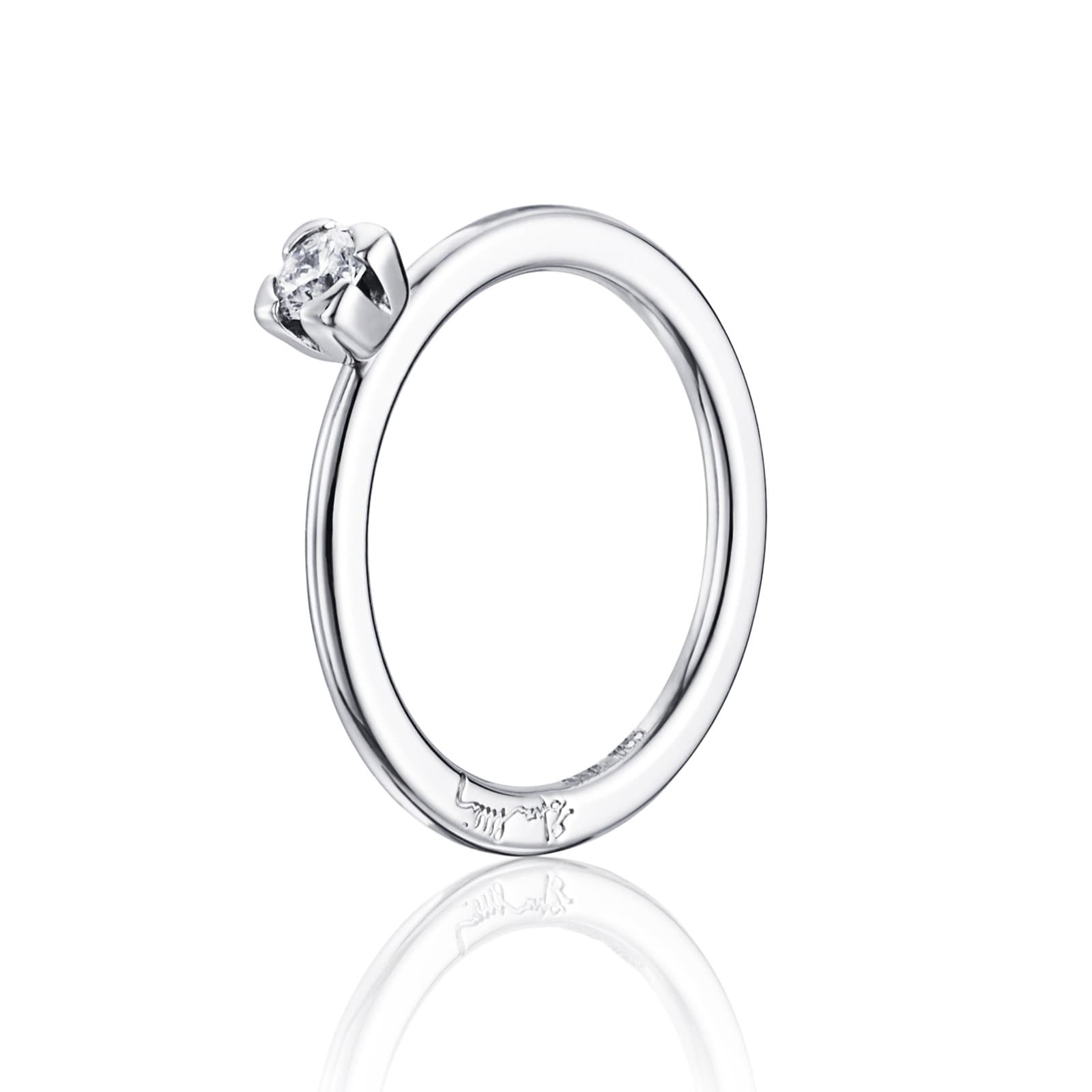Love Love Bead Wedding Ring 0.19 ct - undefined 3 - Efva Attling