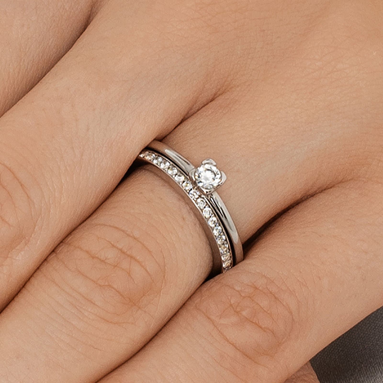 Love Love Bead Wedding Ring 0.19 ct - undefined 5 - Efva Attling