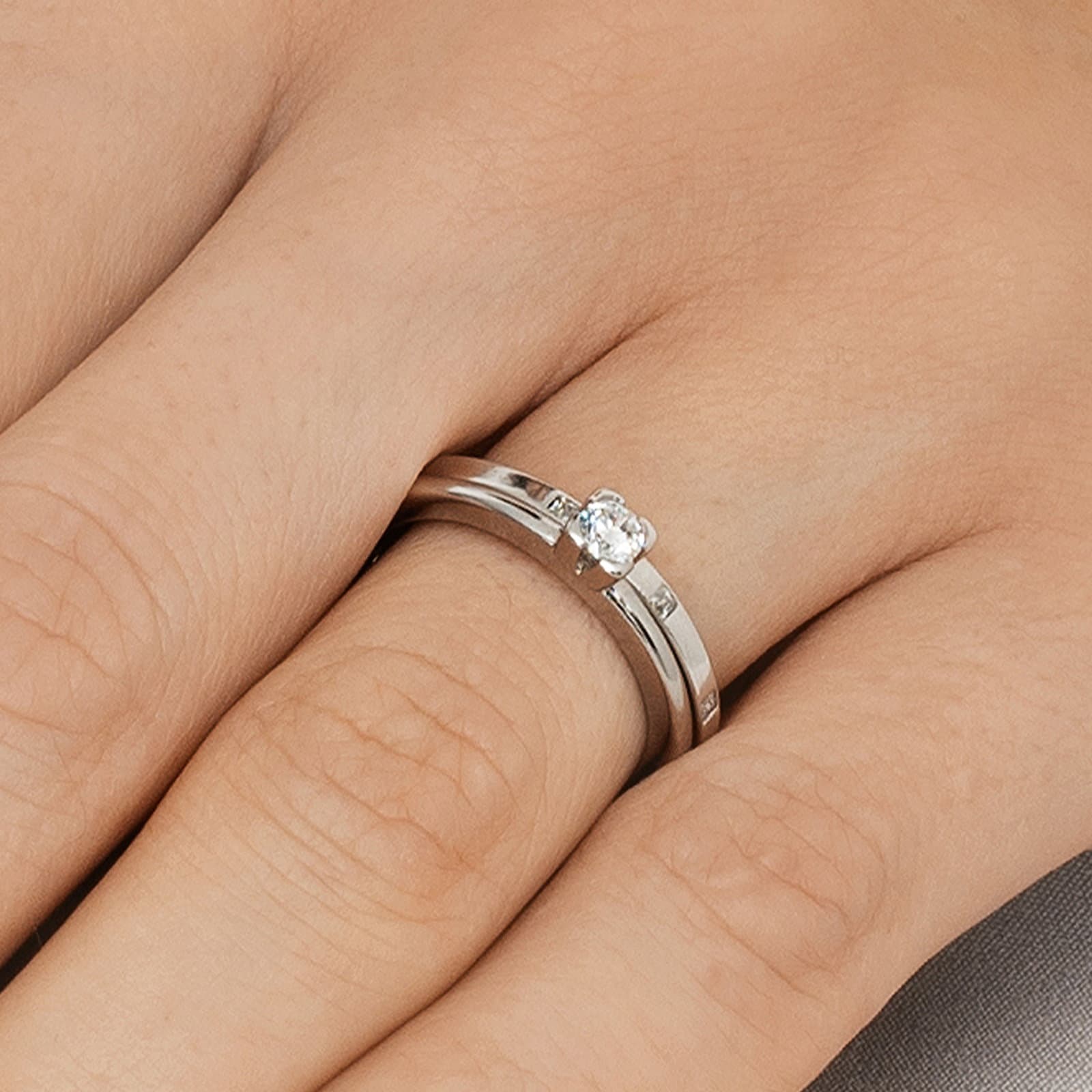 Love Love Bead Wedding Ring 0.19 ct - undefined 7 - Efva Attling