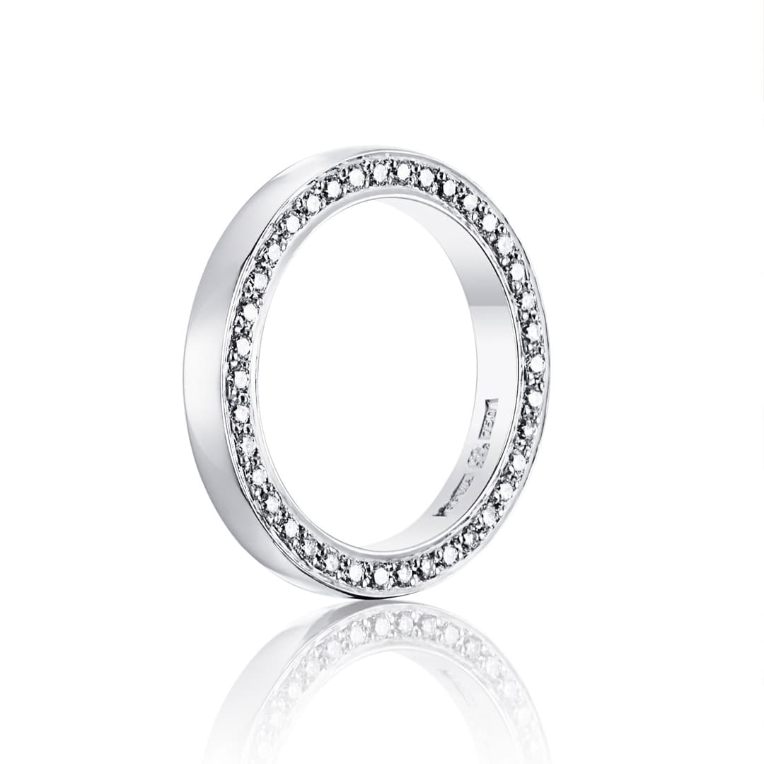 Half Round & Stars On Side Ring
