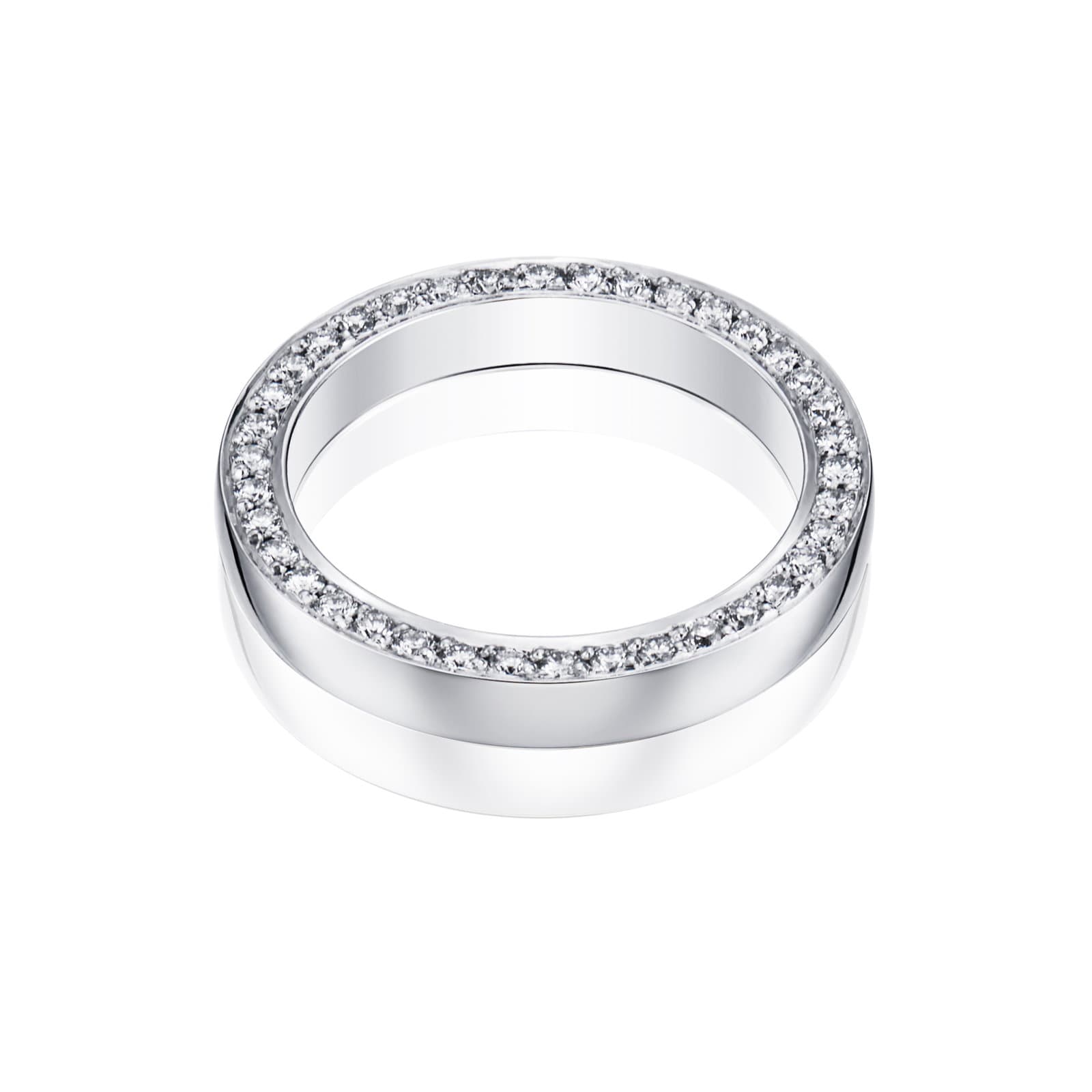 Half Half Round & Stars On Side Ring - undefined 3 - Efva Attling