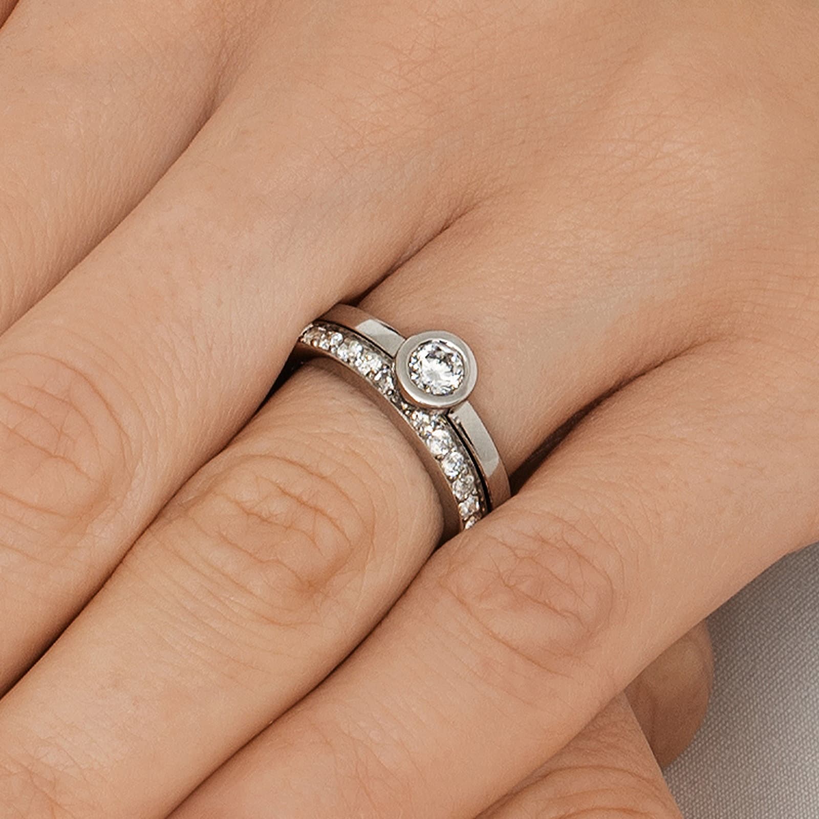 The The Wedding Thin Ring 0.30 ct - undefined 5 - Efva Attling