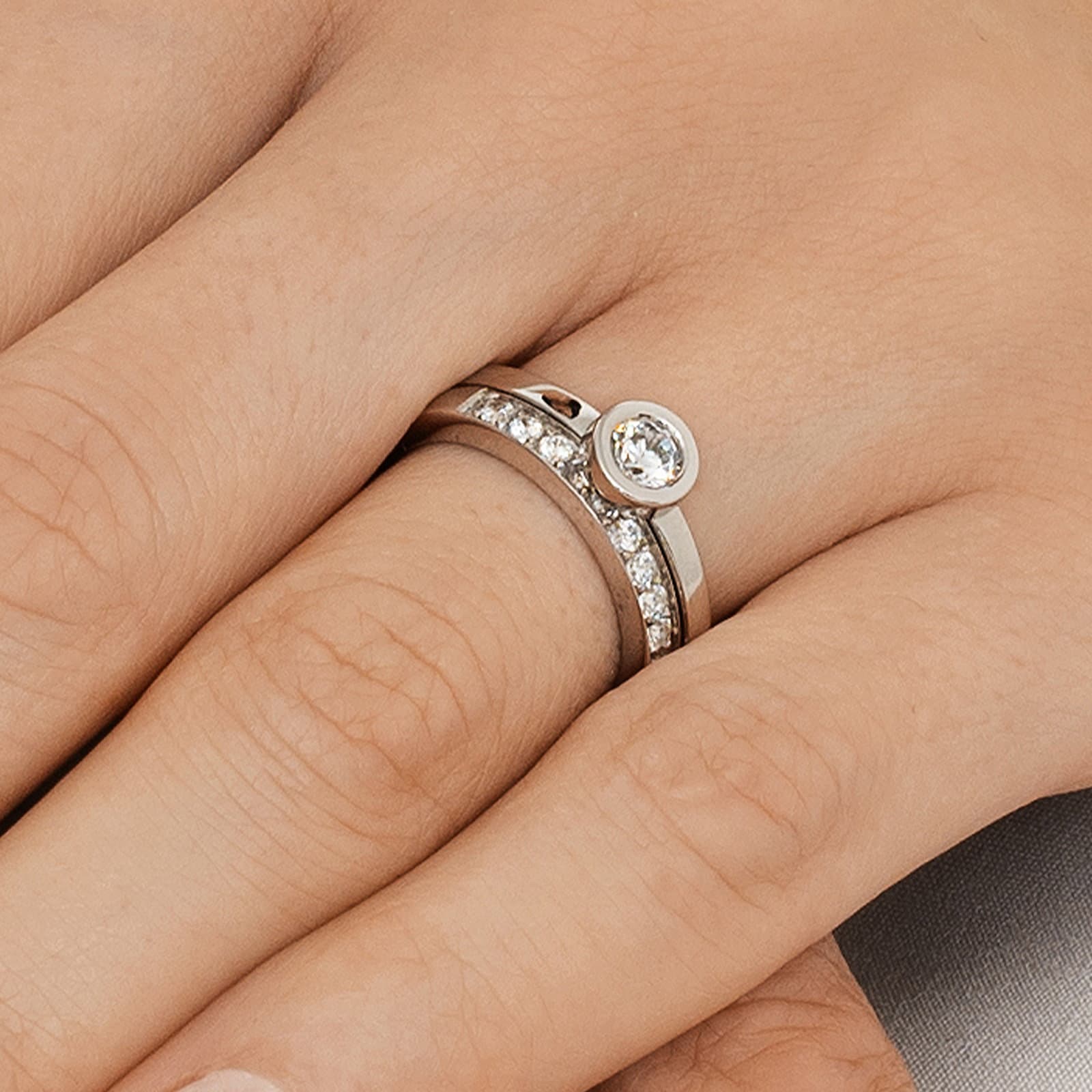 The The Wedding Thin Ring 0.40 ct - undefined 5 - Efva Attling