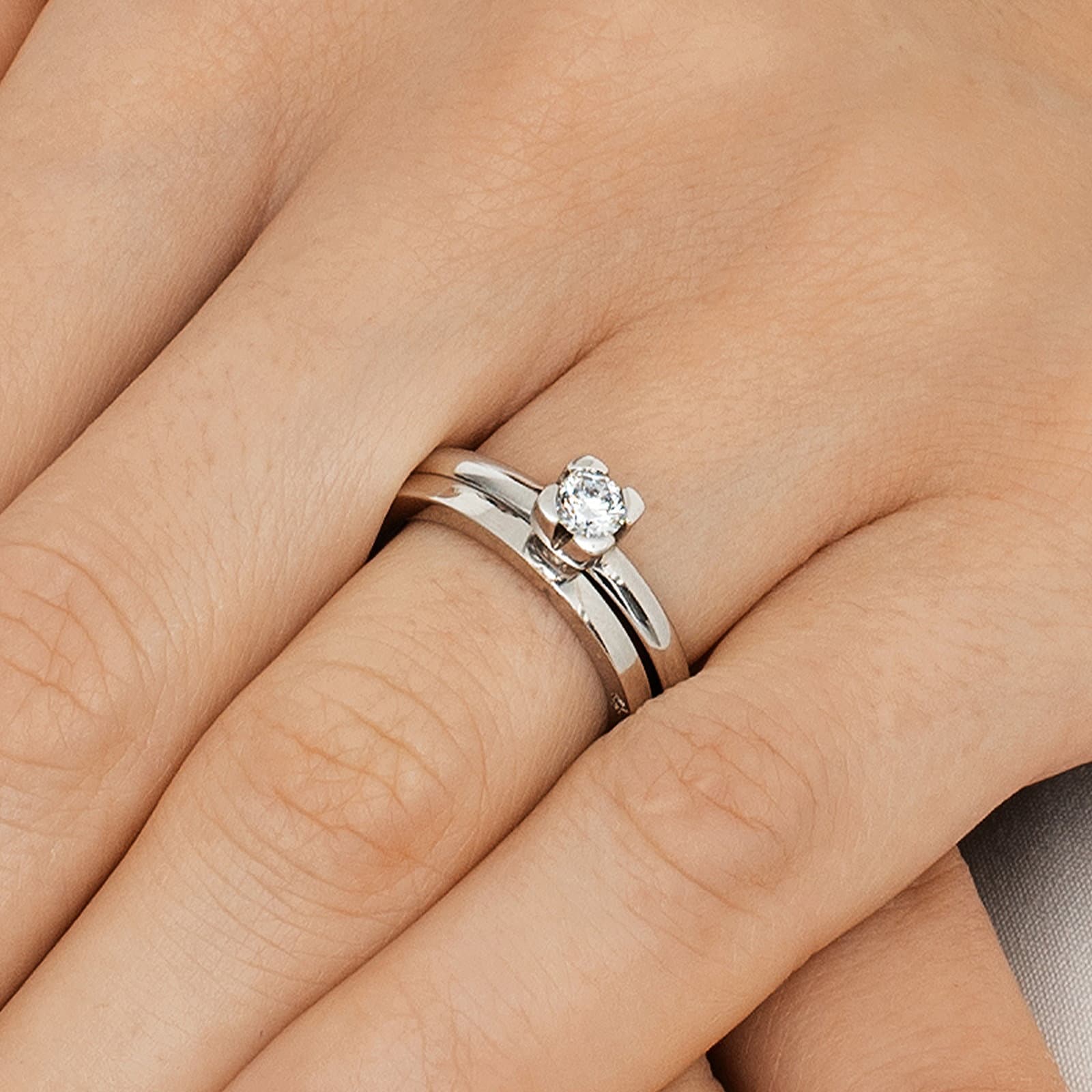 Love Love Bead Wedding Ring 0.30 ct - undefined 9 - Efva Attling