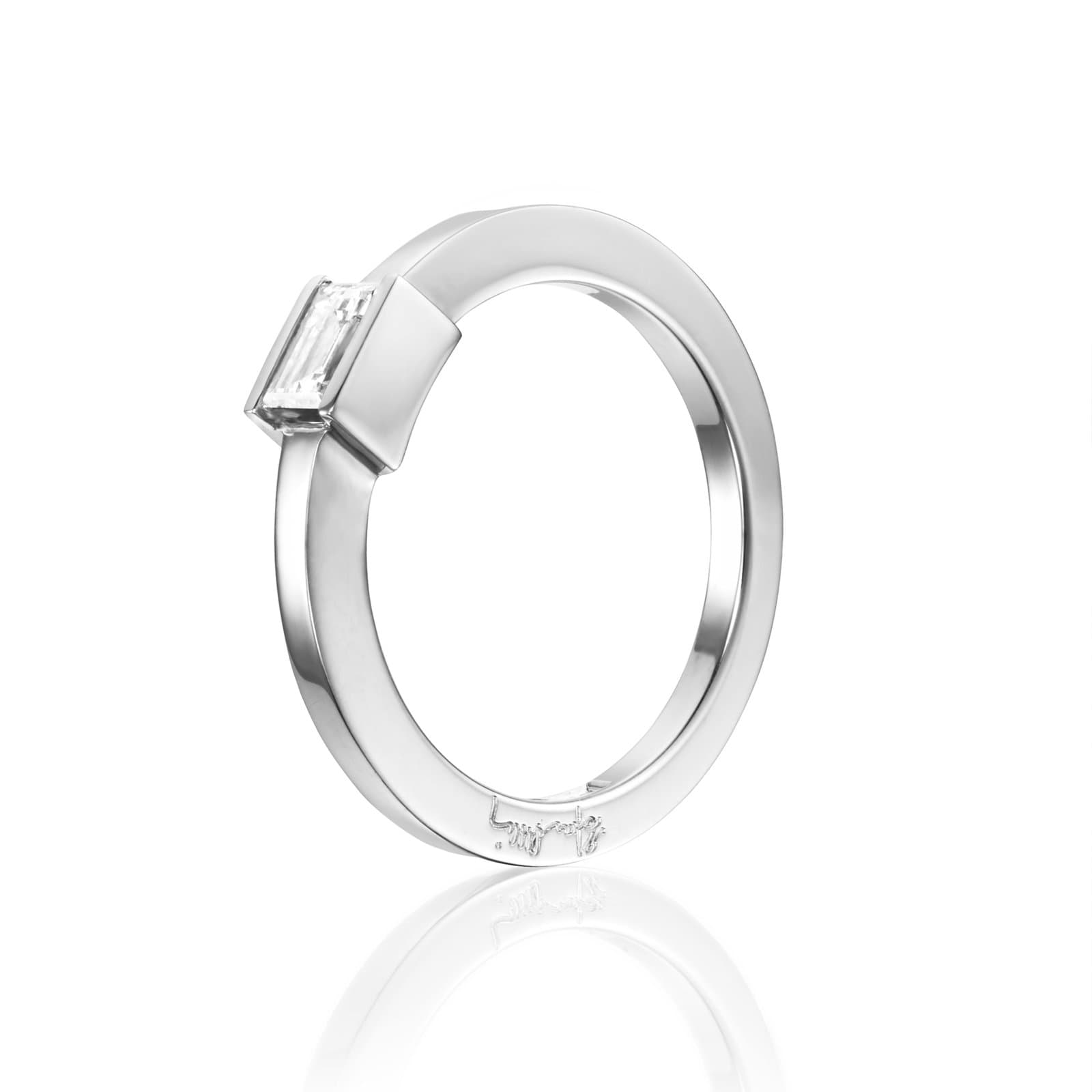 Deco Deco Wedding Ring 0.36 ct - undefined 3 - Efva Attling