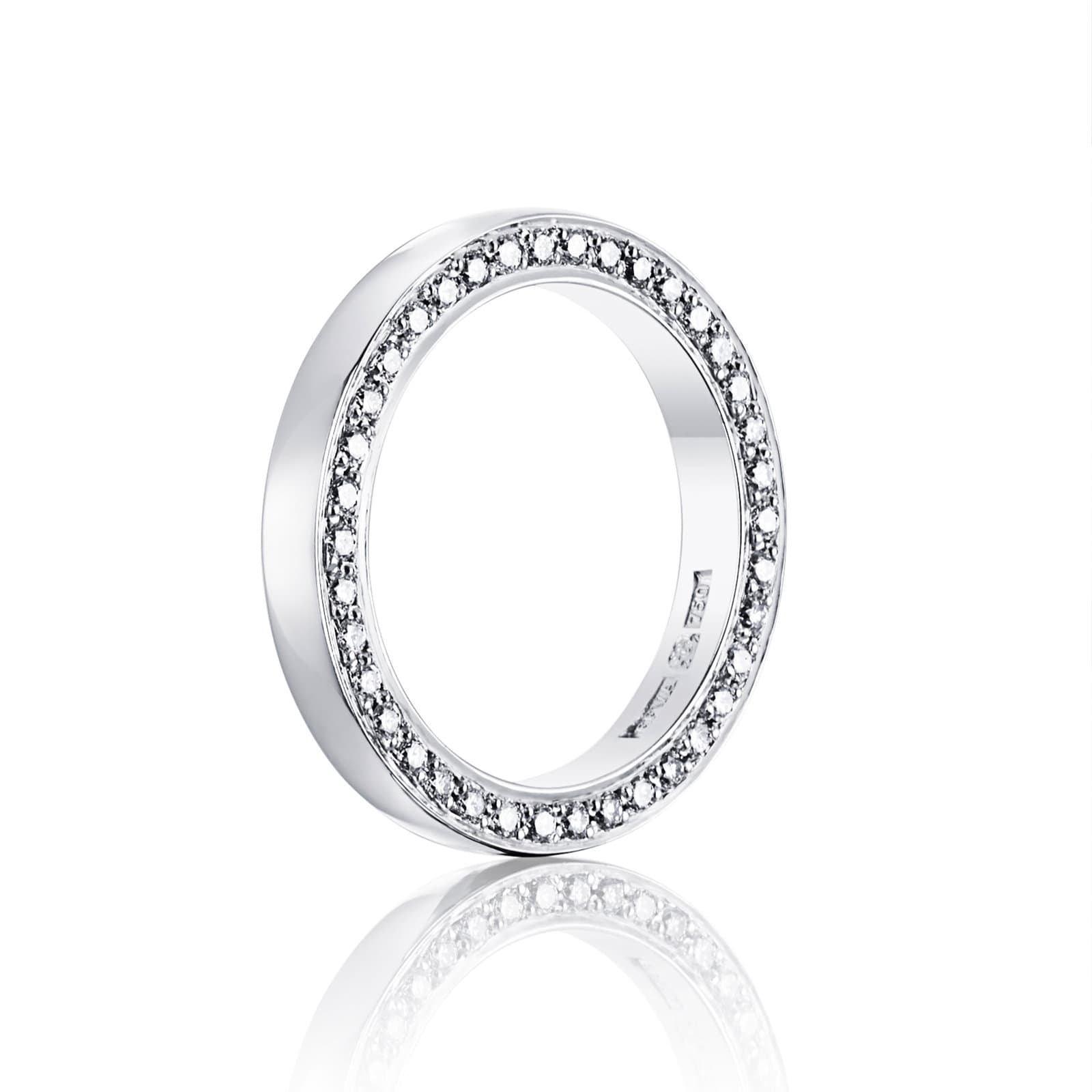 Half Half Round & Stars On Side Ring - undefined 1 - Efva Attling