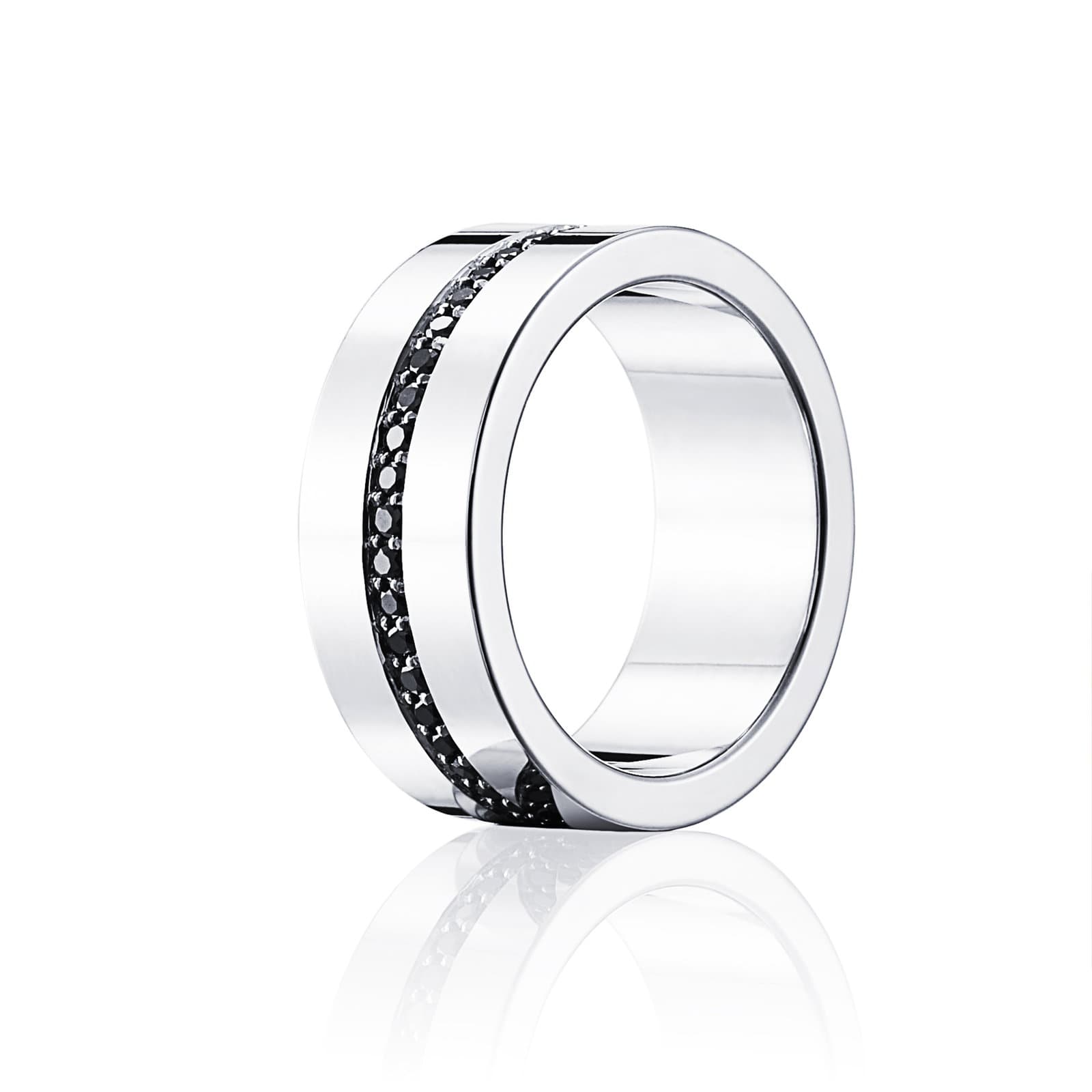 Wide Wide & Black Stars Ring - undefined 1 - Efva Attling