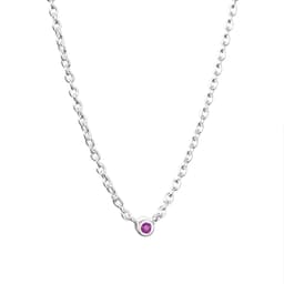Micro Blink Necklace - Pink Sapphire.