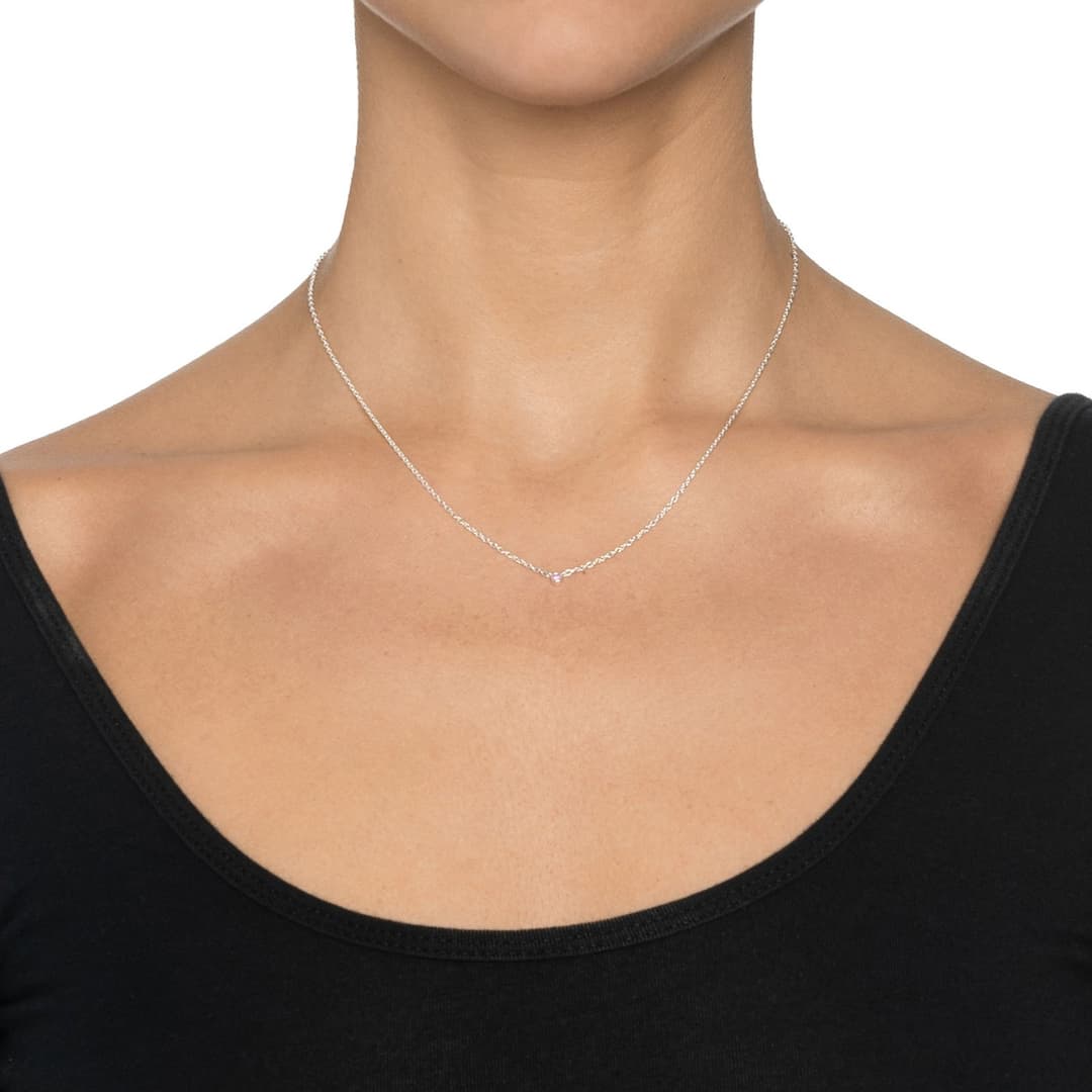Micro Blink Necklace - Pink Sapphire.
