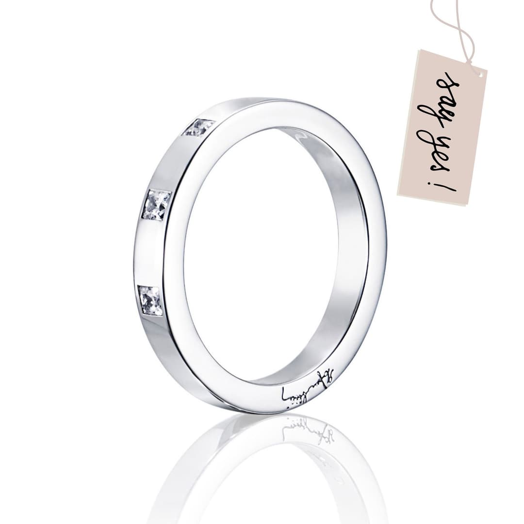 High & I Love You On Top Thin Ring