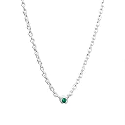 Micro Blink Necklace - Green Emerald