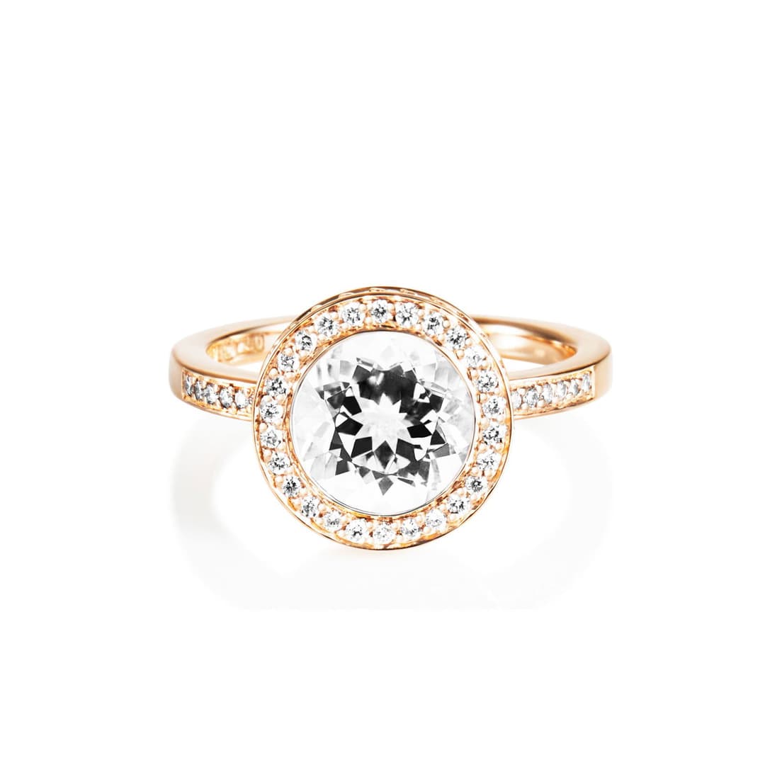 Halo Ring - Crystal Quartz.