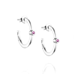 Micro Blink Hoops - Pink Sapphire.