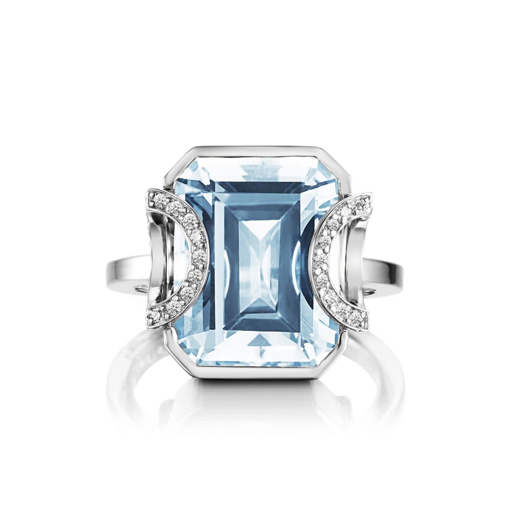 Little Magic Star Ring - Aquamarine.