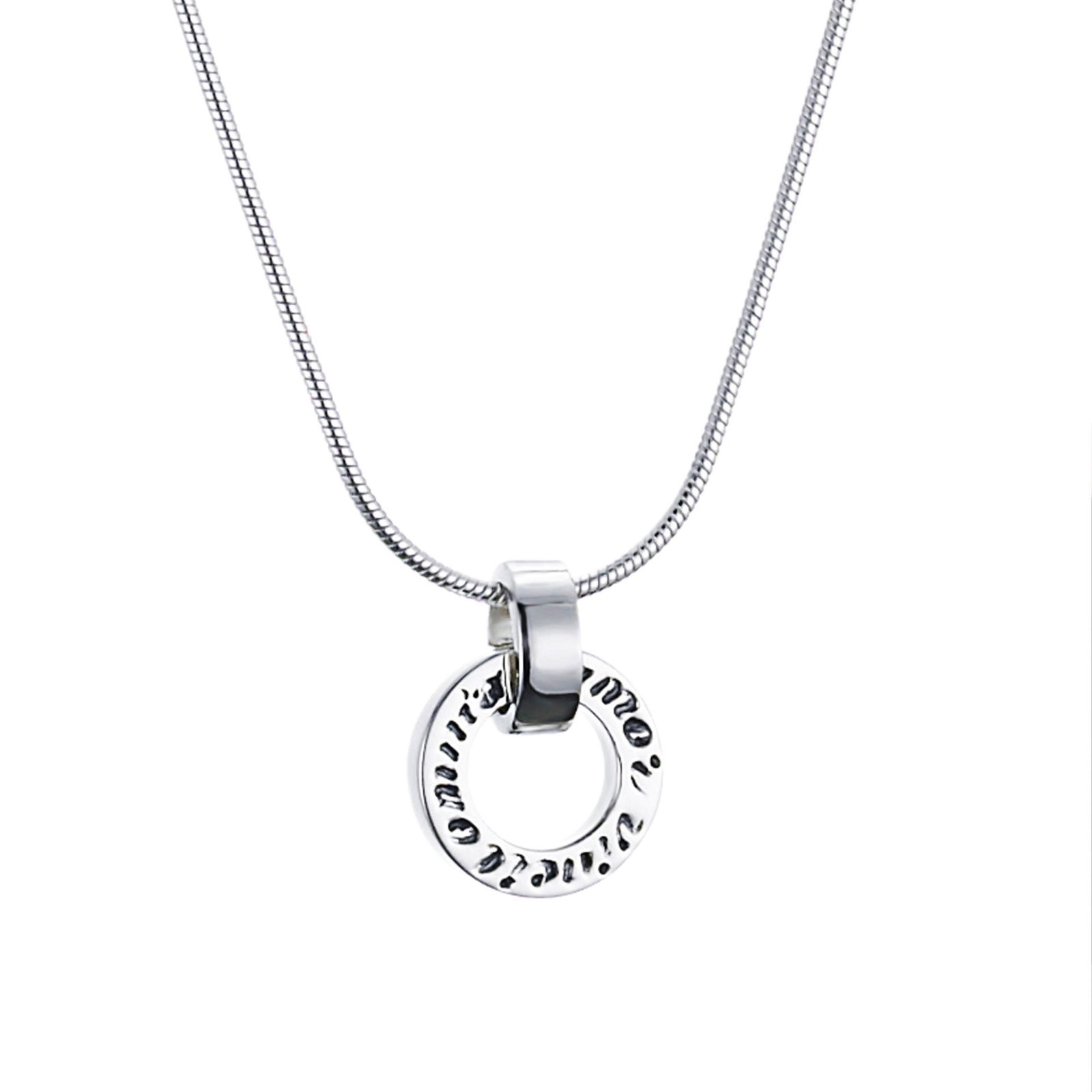 Ring Around Pendant - Amor Vincit Omnia.