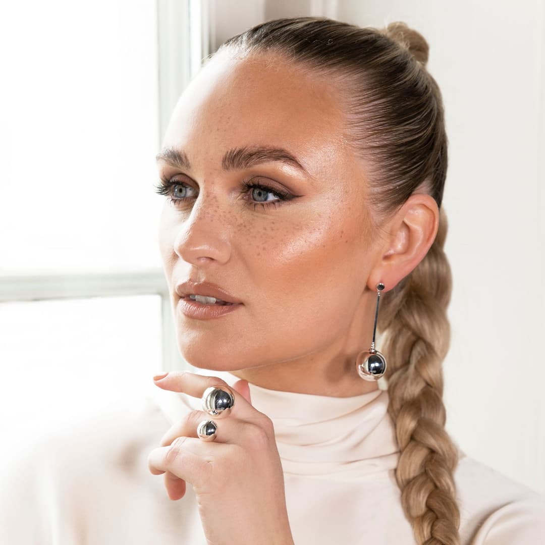 Balls Long Earrings.