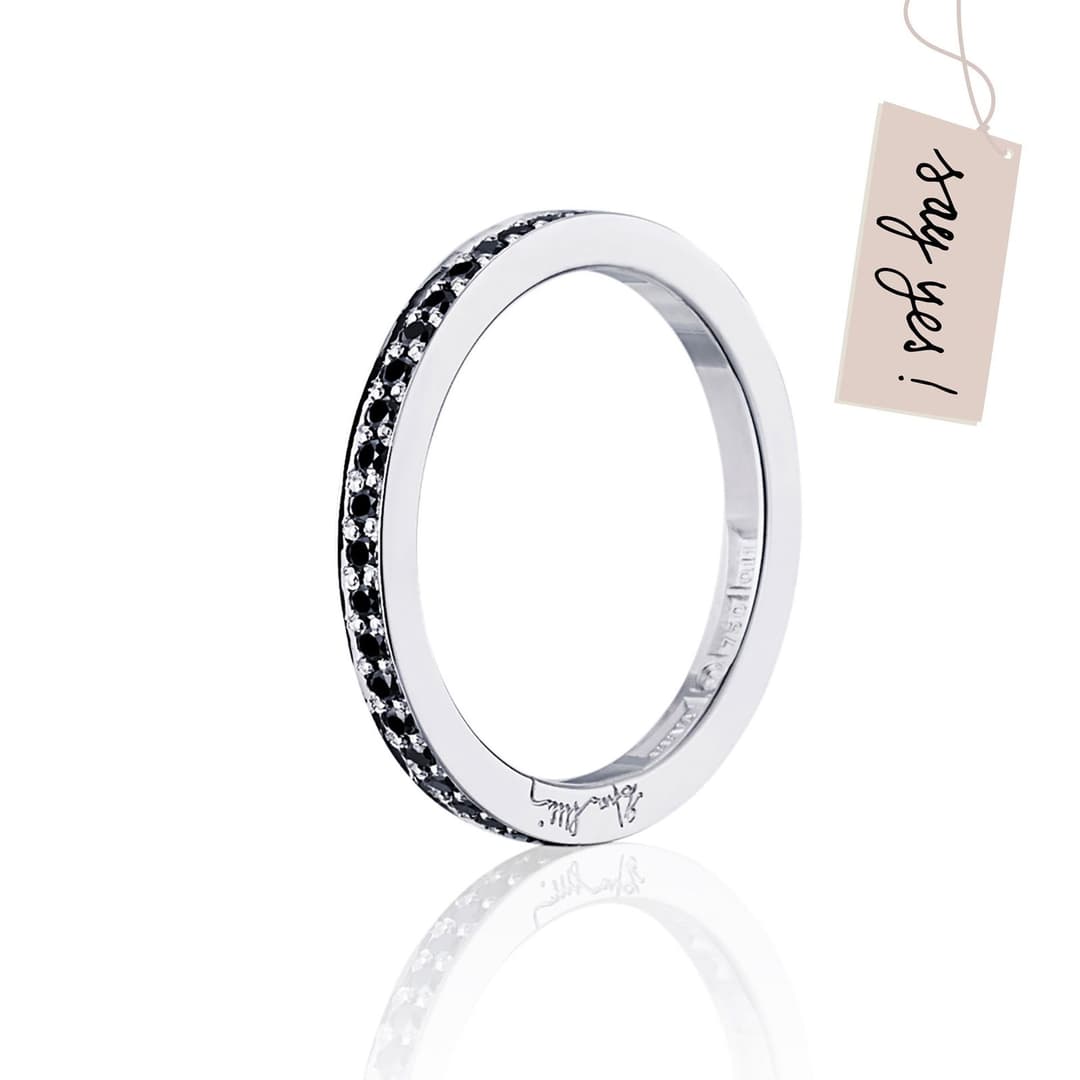 Signature & Black Stars Thin Ring.