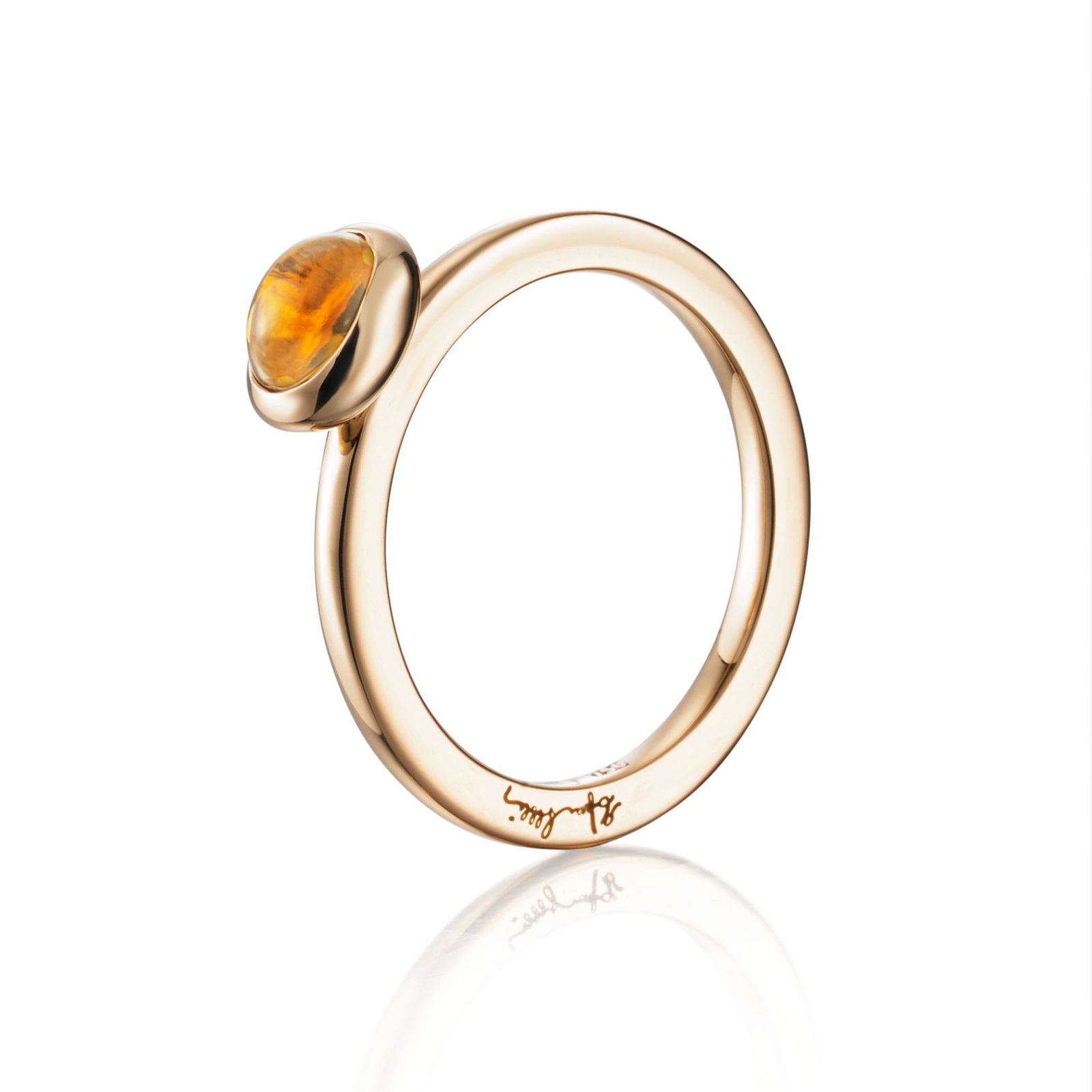 Love Bead Ring - Citrine.