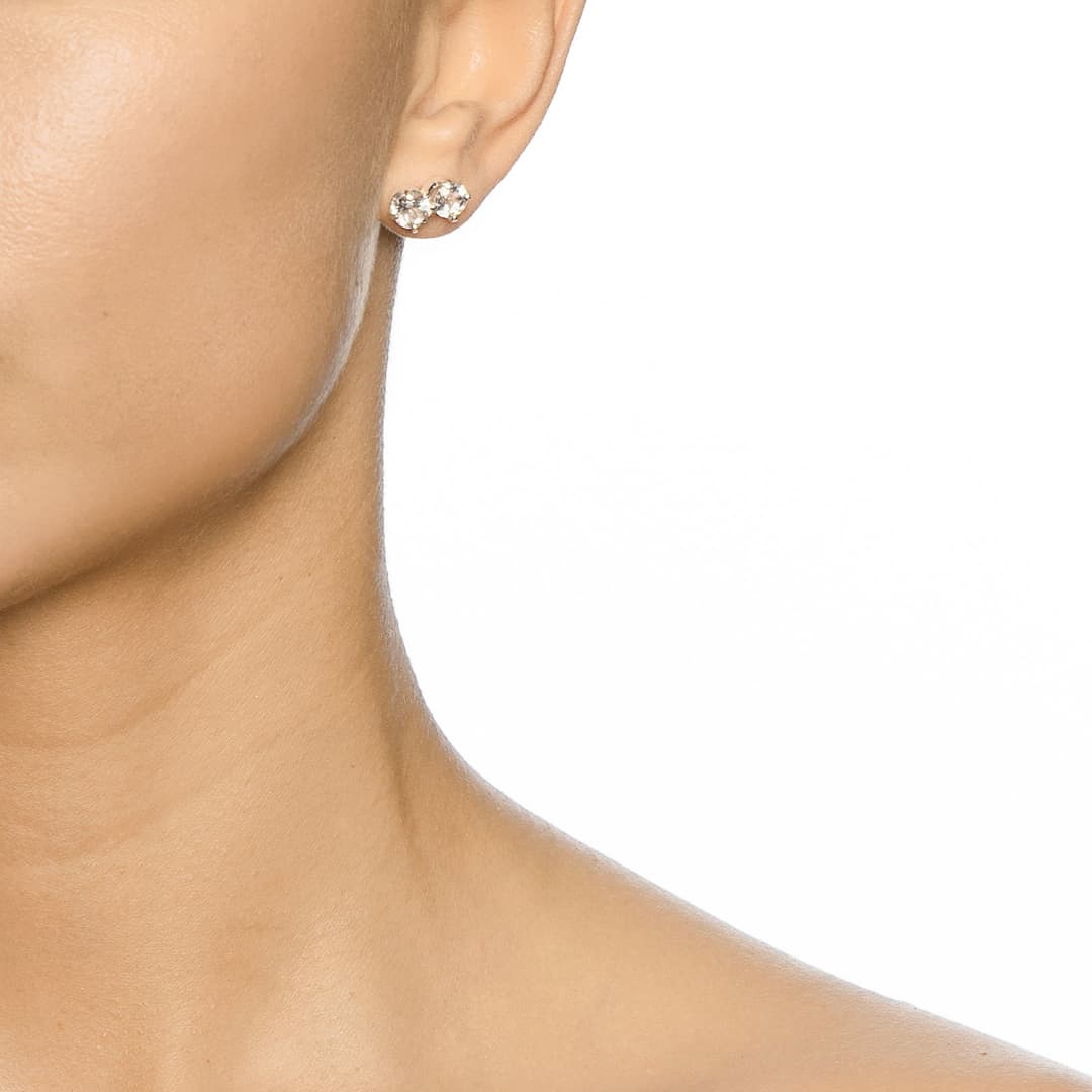 The Mountain & I Ear Crystal Quartz.