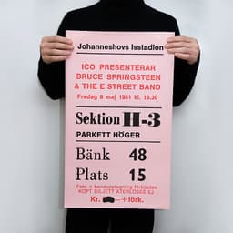 TICKET - Bruce Springsteen 1981-05-08.