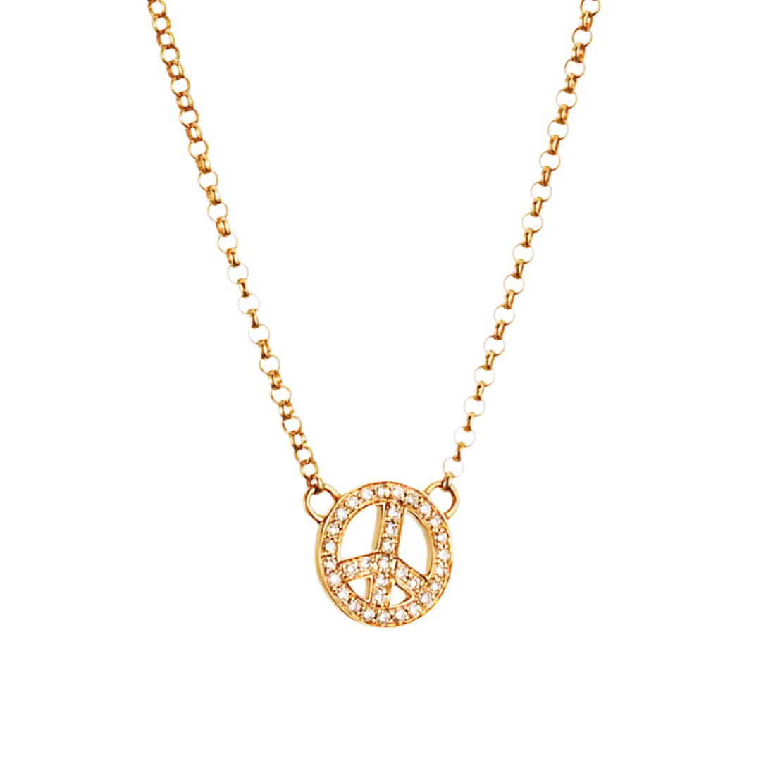 Mini Peace & Stars Necklace.