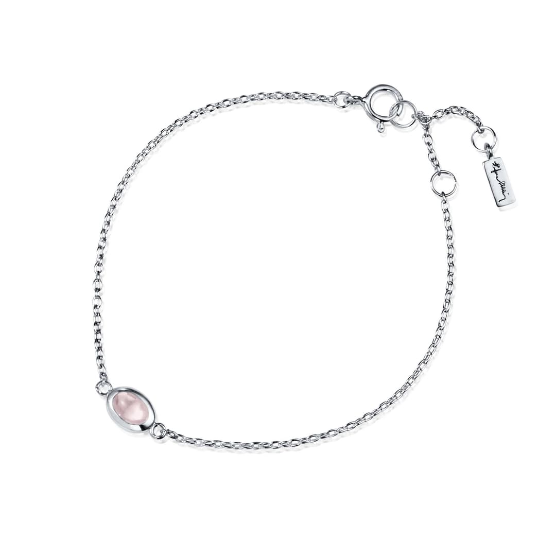 Love Bead Bracelet - Rose Quartz