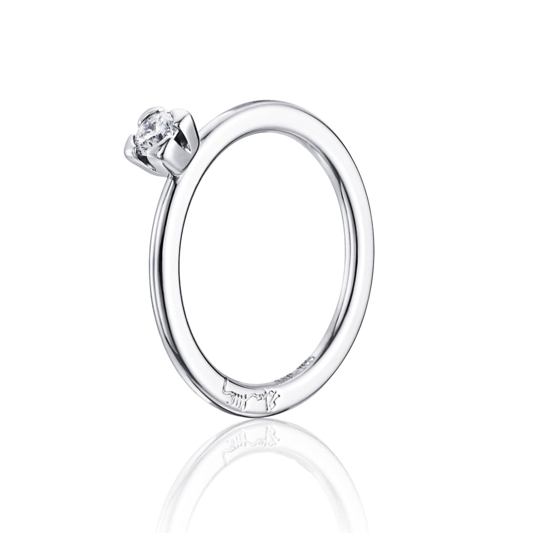 Love Bead Wedding Ring 0.19 ct