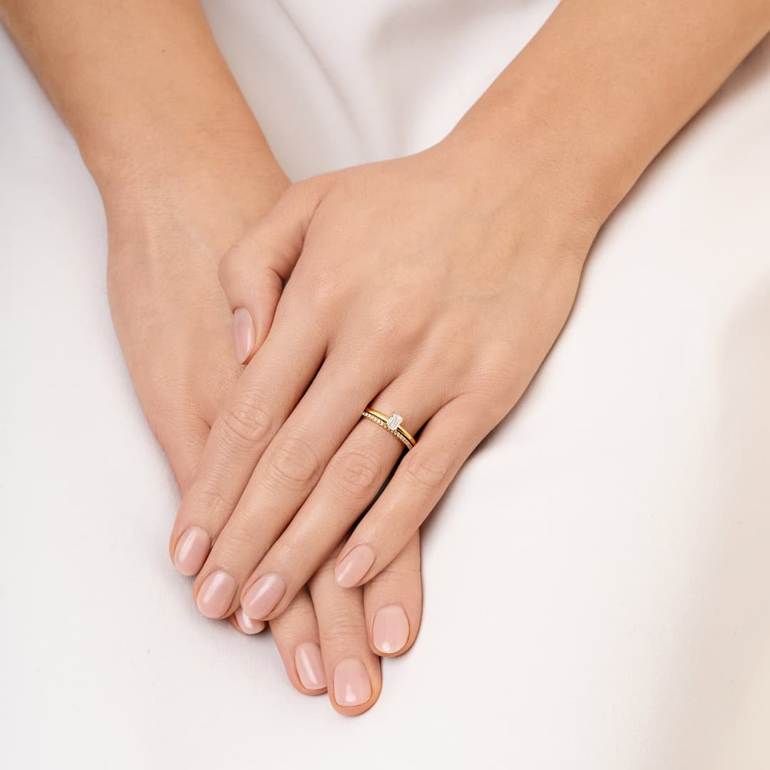 Emerald Star Ring 0.40 ct