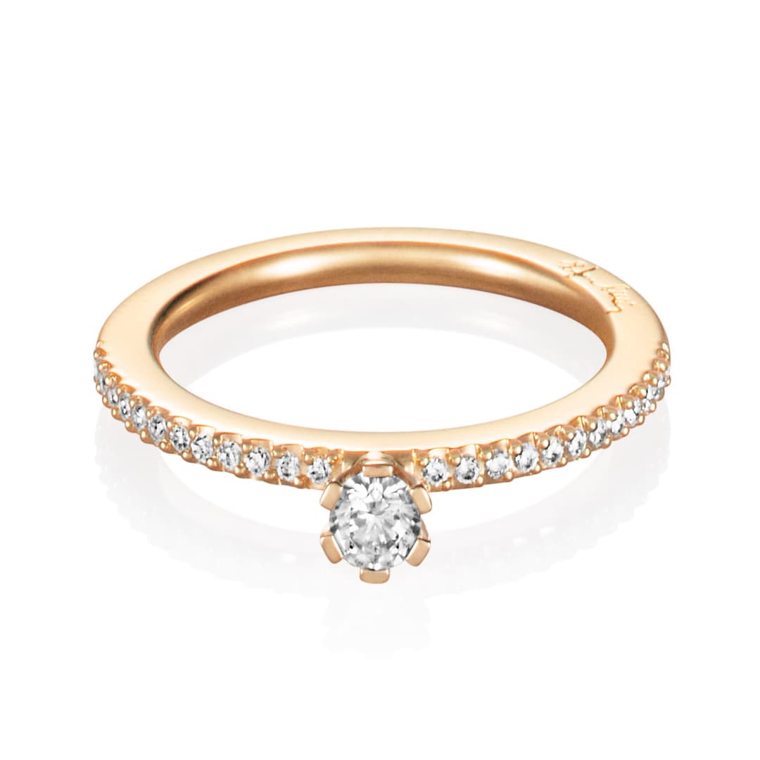 High On Love & Stars Ring 0.19 ct