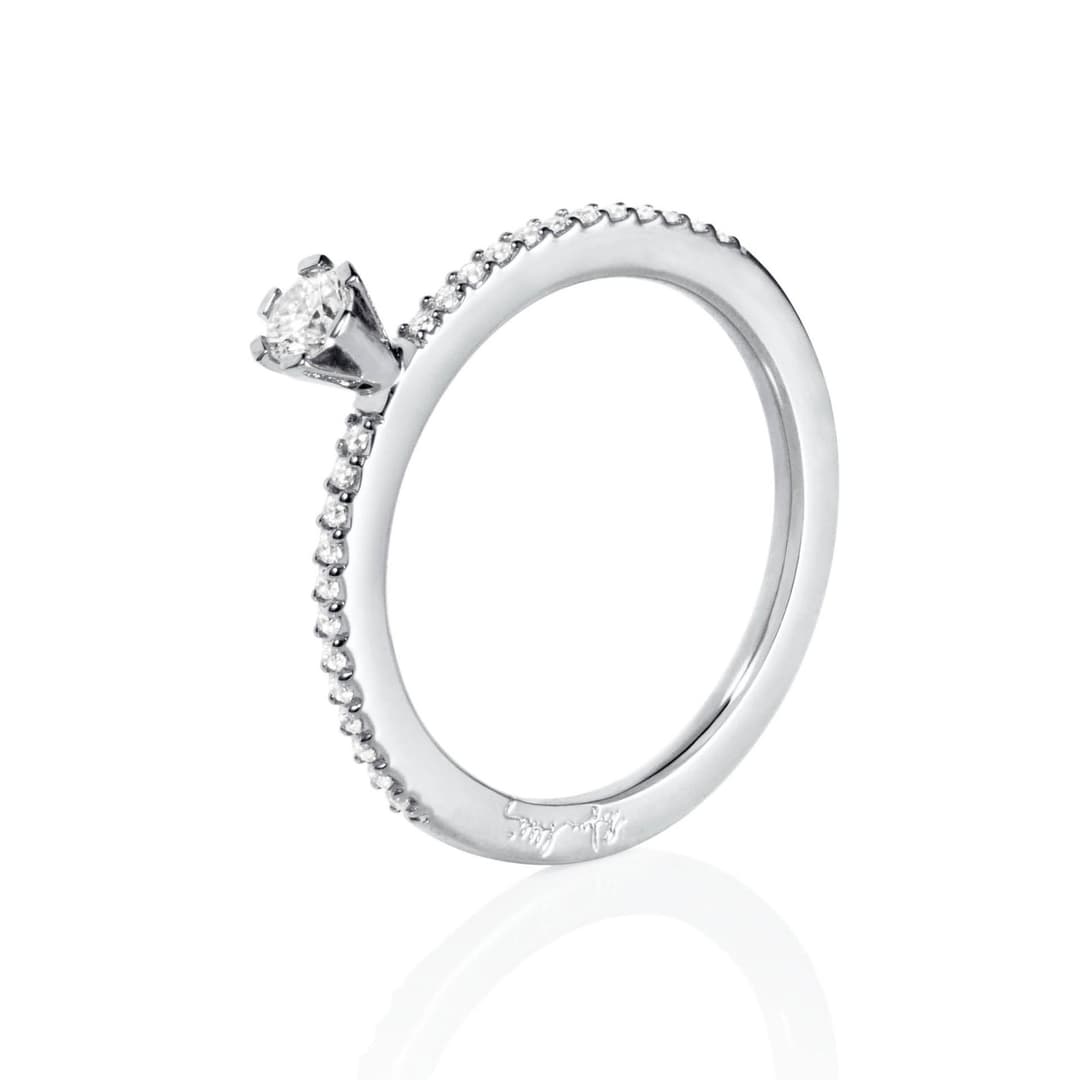 High On Love & Stars Ring 0.19 ct