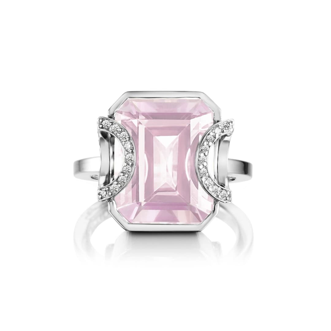 Little Magic Star Ring - Rose Quartz.